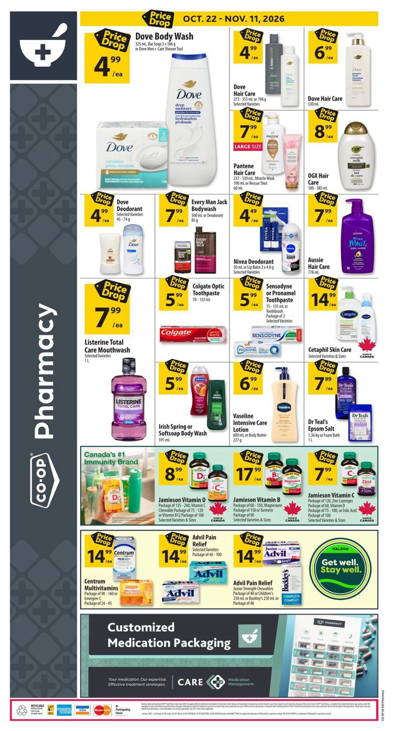 Co-op (West) Pharmacy Flyer October 22 to November 11