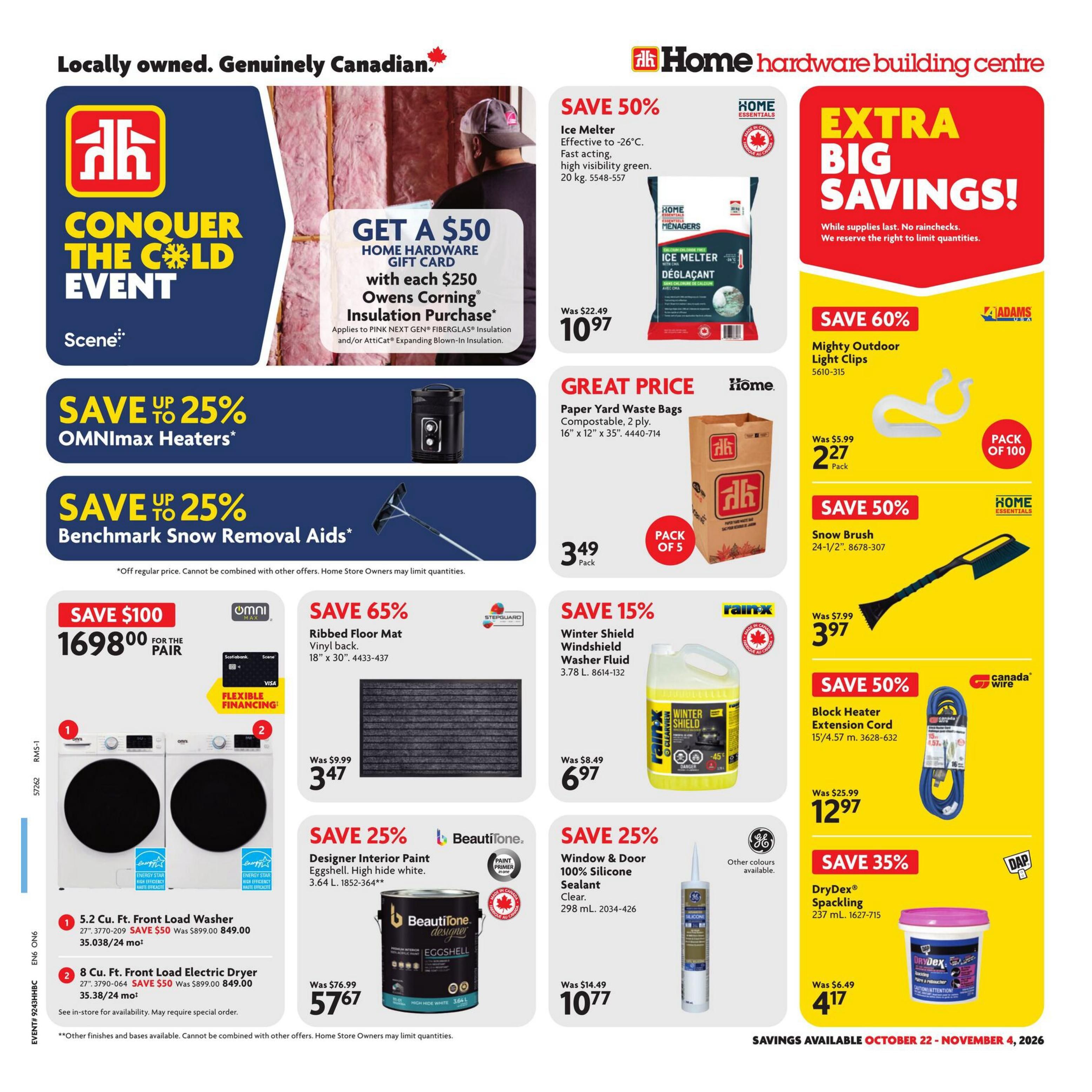 Home Hardware Building Centre (ON) Flyer October 22 to November 4
