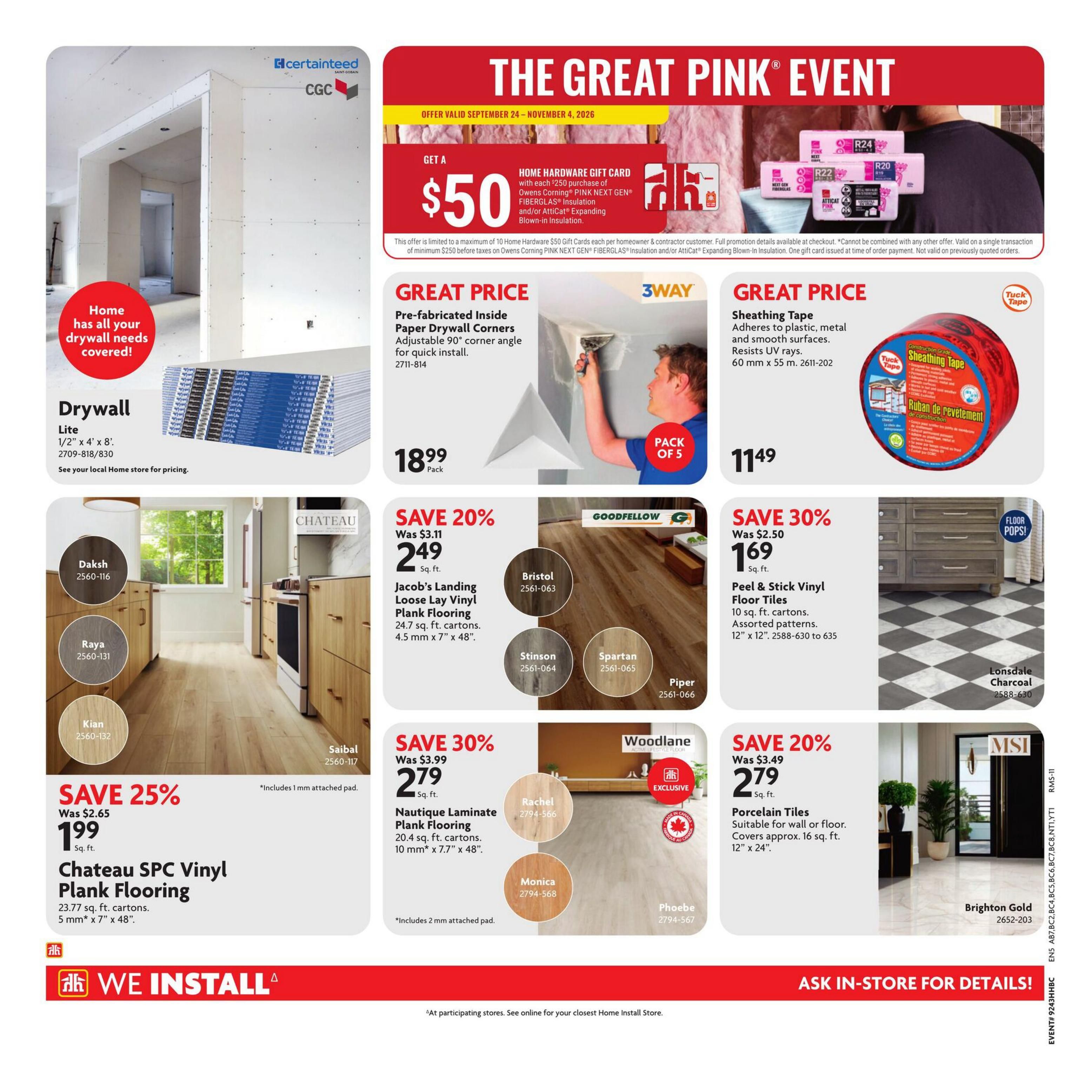 Home Hardware Building Centre (BC) Flyer October 22 to November 4