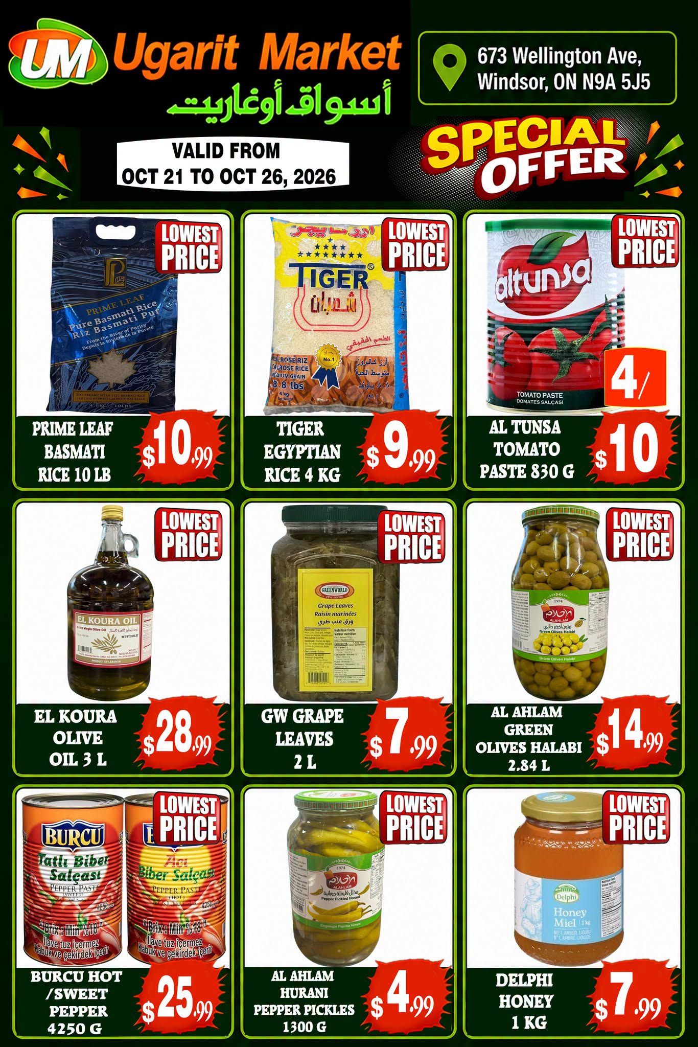 Ugarit Market Flyer October 21 to 26