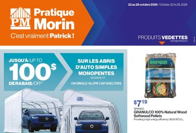 Patrick Morin Flyer October 22 to 28