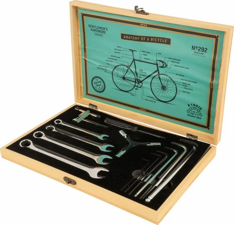 Princess Auto: Gentlemen’s Hardware 16-piece Cyclist Tool Kit with Wooden Box — $12.91 Princess Auto: Gentlemen’s Hardware 16-piece Cyclist Tool Kit with Wooden Box — $12.91