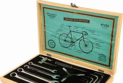 Princess Auto: Gentlemen’s Hardware 16-piece Cyclist Tool Kit with Wooden Box — $12.91