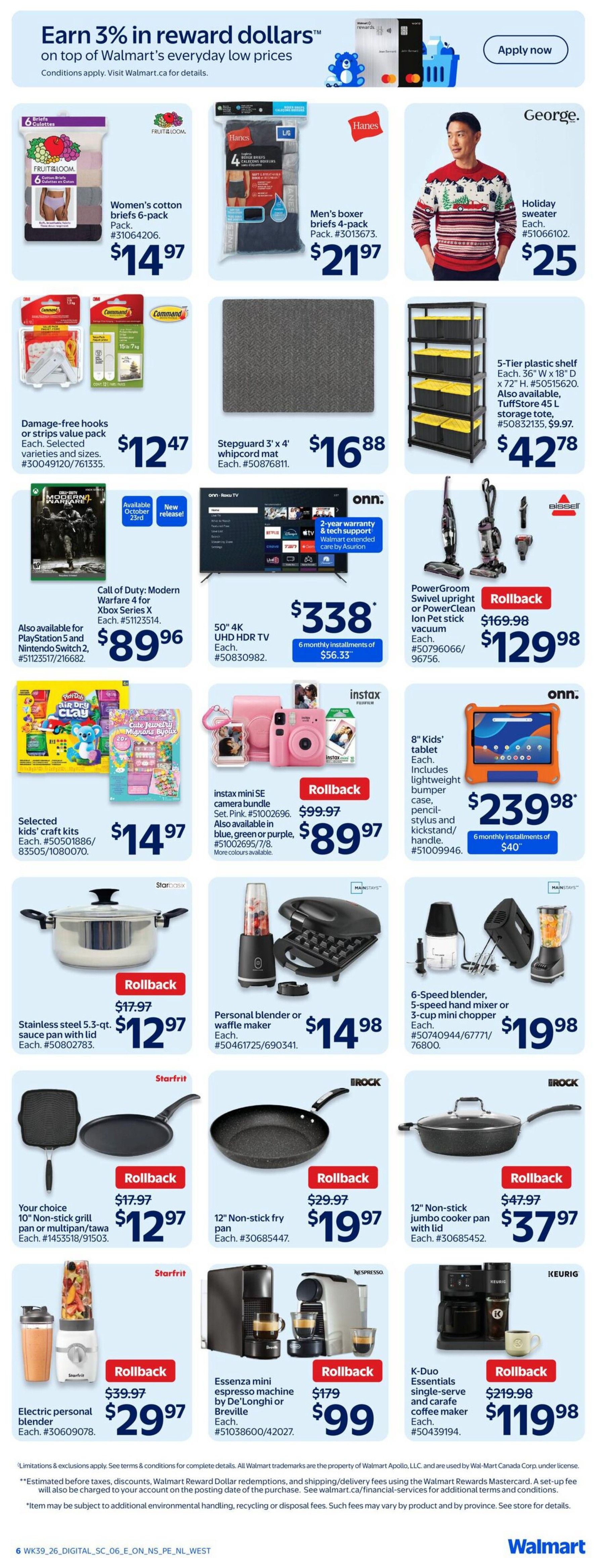 Walmart (West) Flyer October 22 to 28