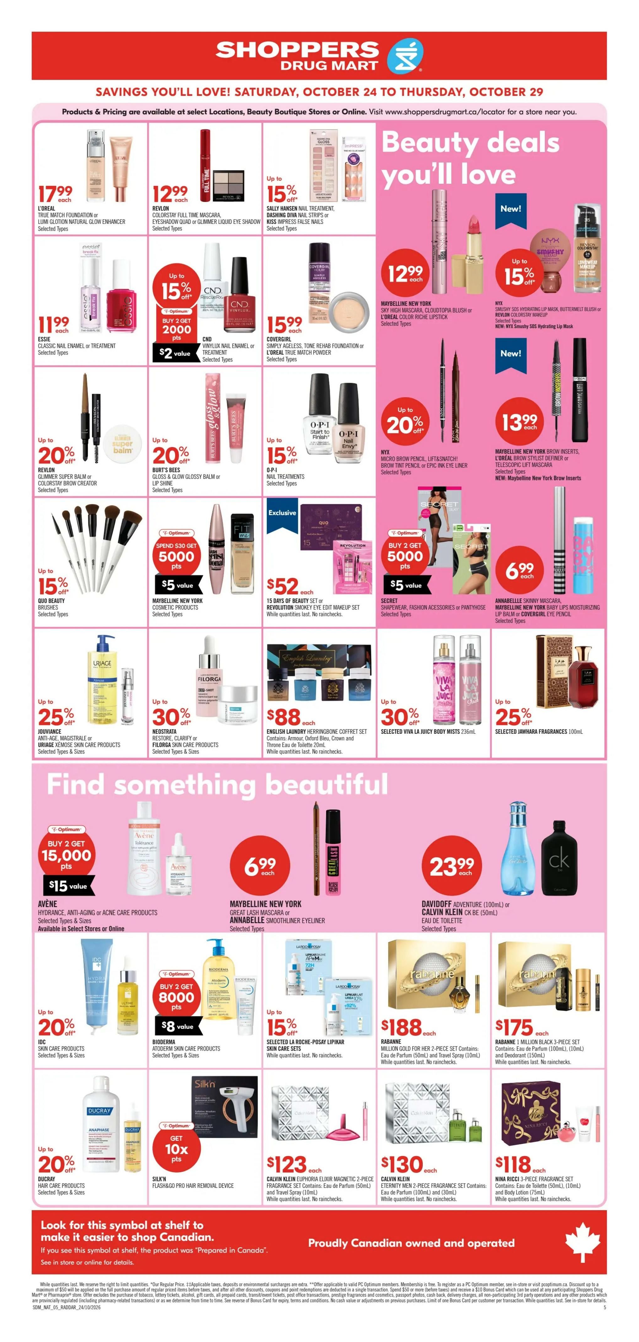 Shoppers Drug Mart (ON) Flyer October 24 to 29