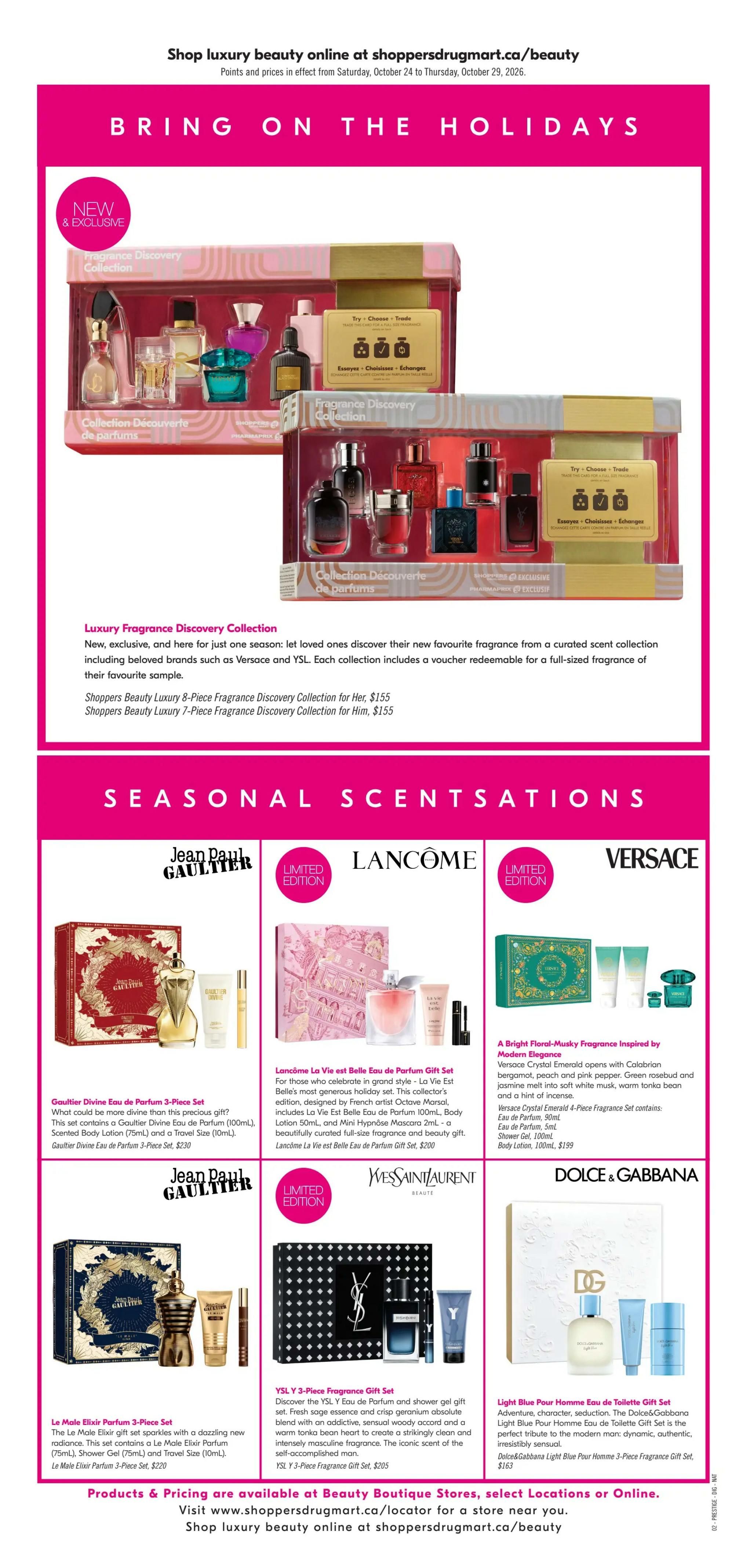 Shoppers Drug Mart (ON) Flyer October 24 to 29