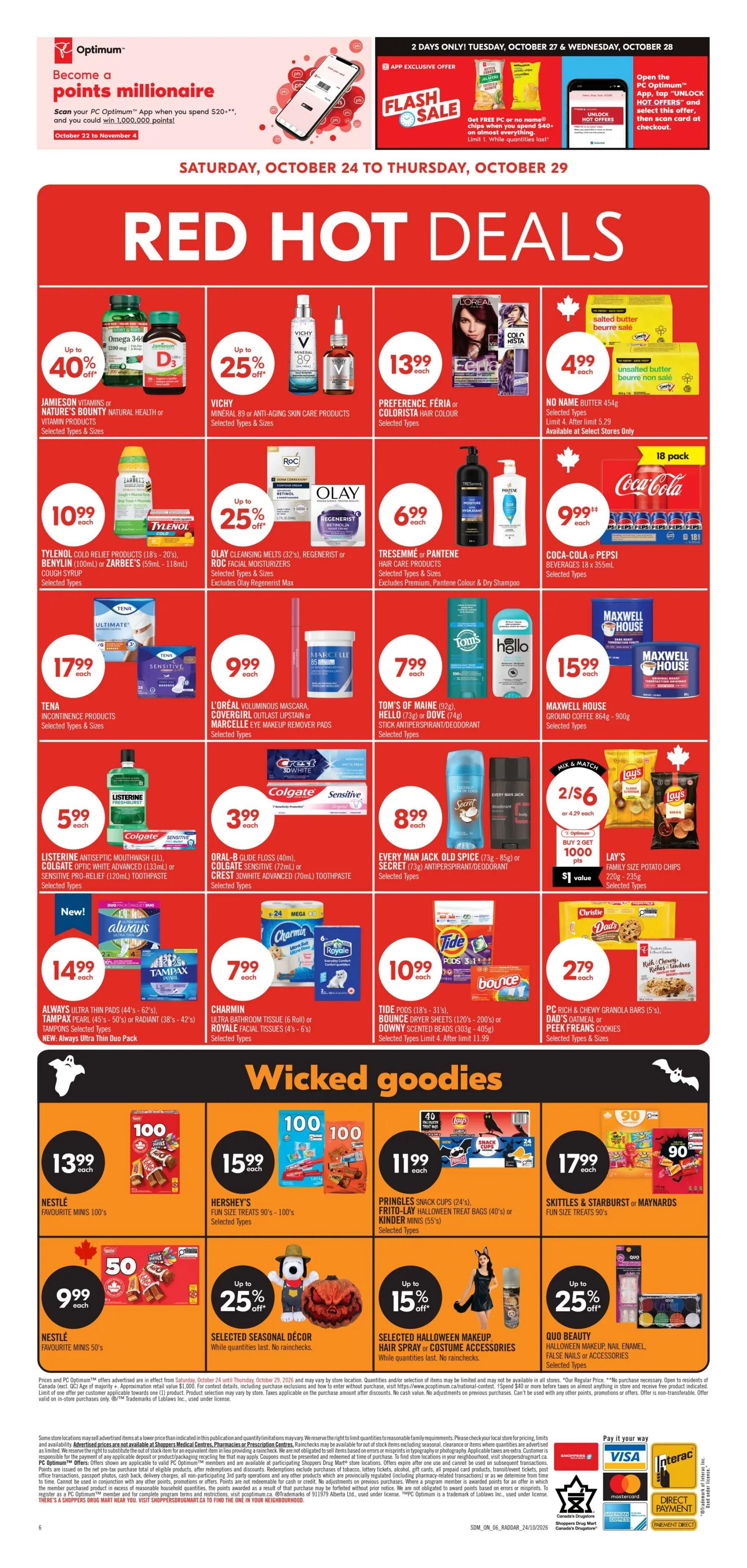 Shoppers Drug Mart (ON) Flyer October 24 to 29