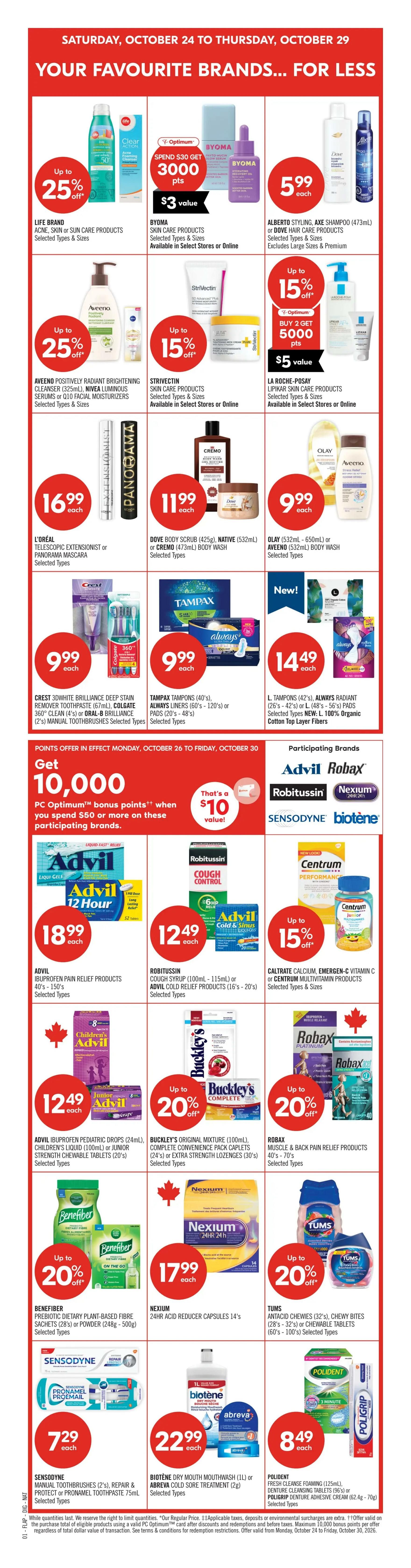 Shoppers Drug Mart (ON) Flyer October 24 to 29