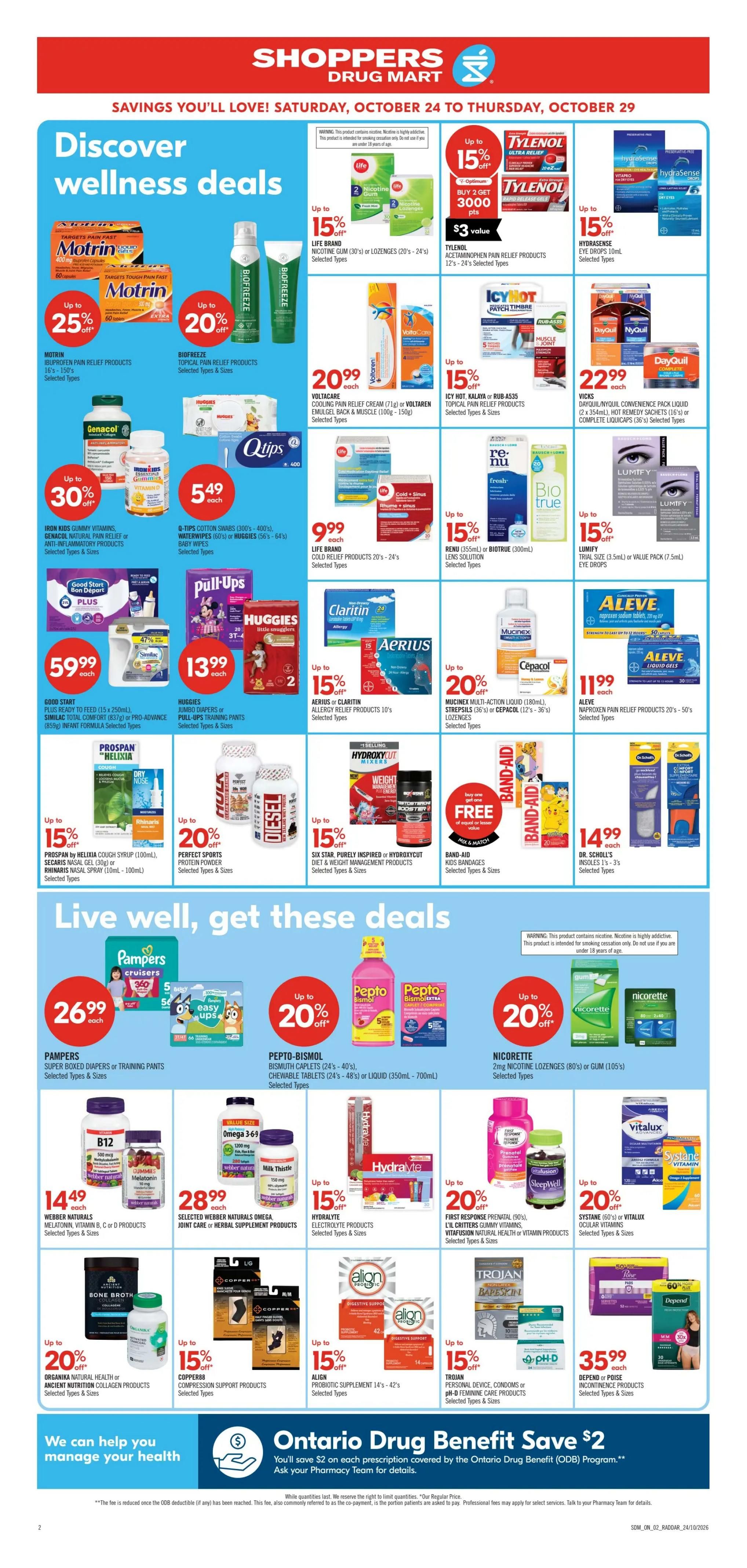 Shoppers Drug Mart (ON) Flyer October 24 to 29