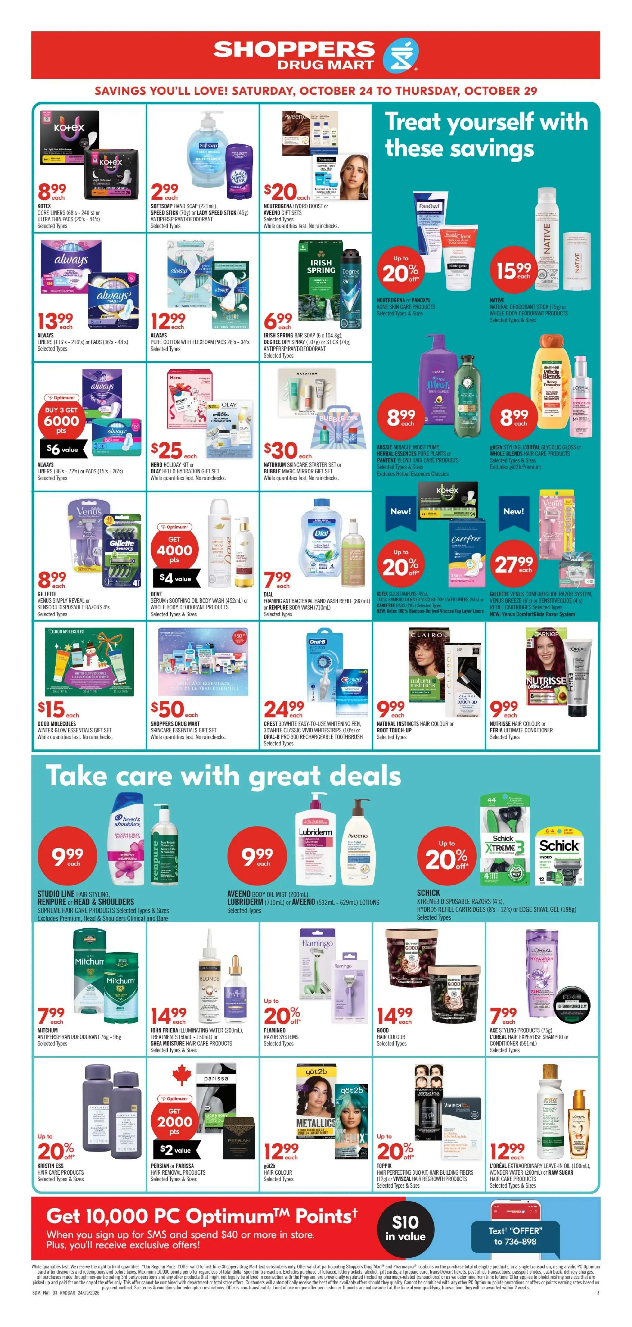 Shoppers Drug Mart (West) Flyer October 24 to 29