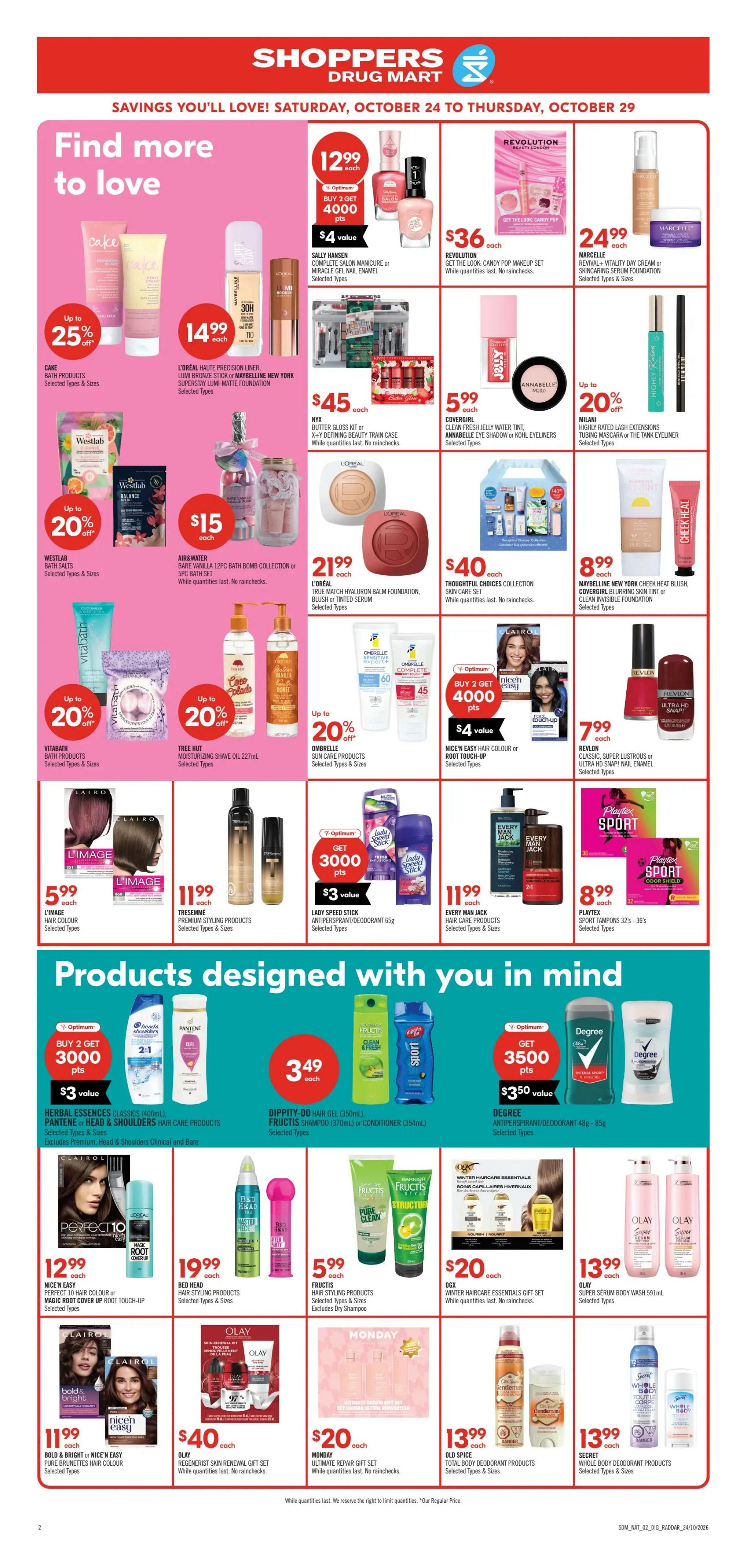 Shoppers Drug Mart (West) Flyer October 24 to 29