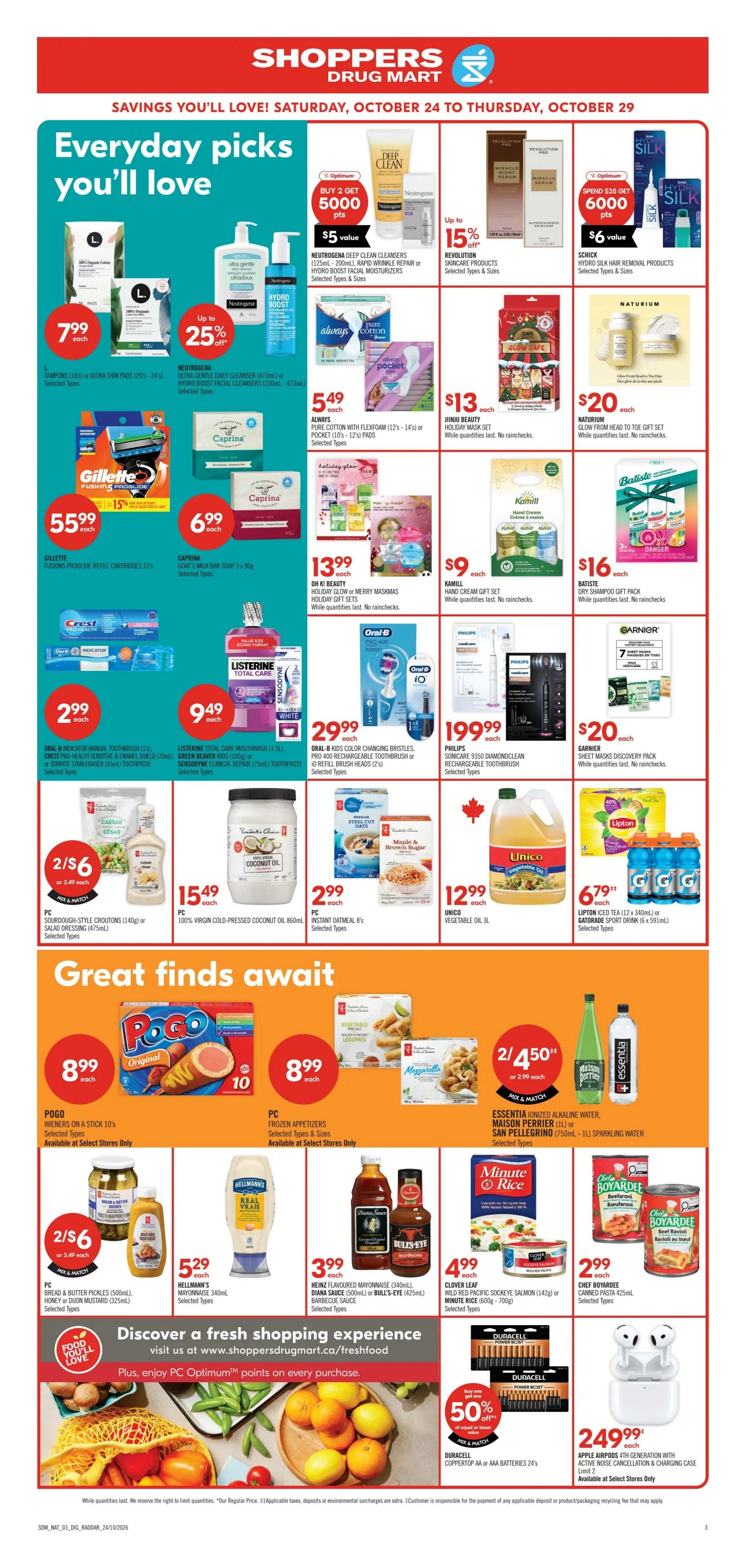 Shoppers Drug Mart (West) Flyer October 24 to 29