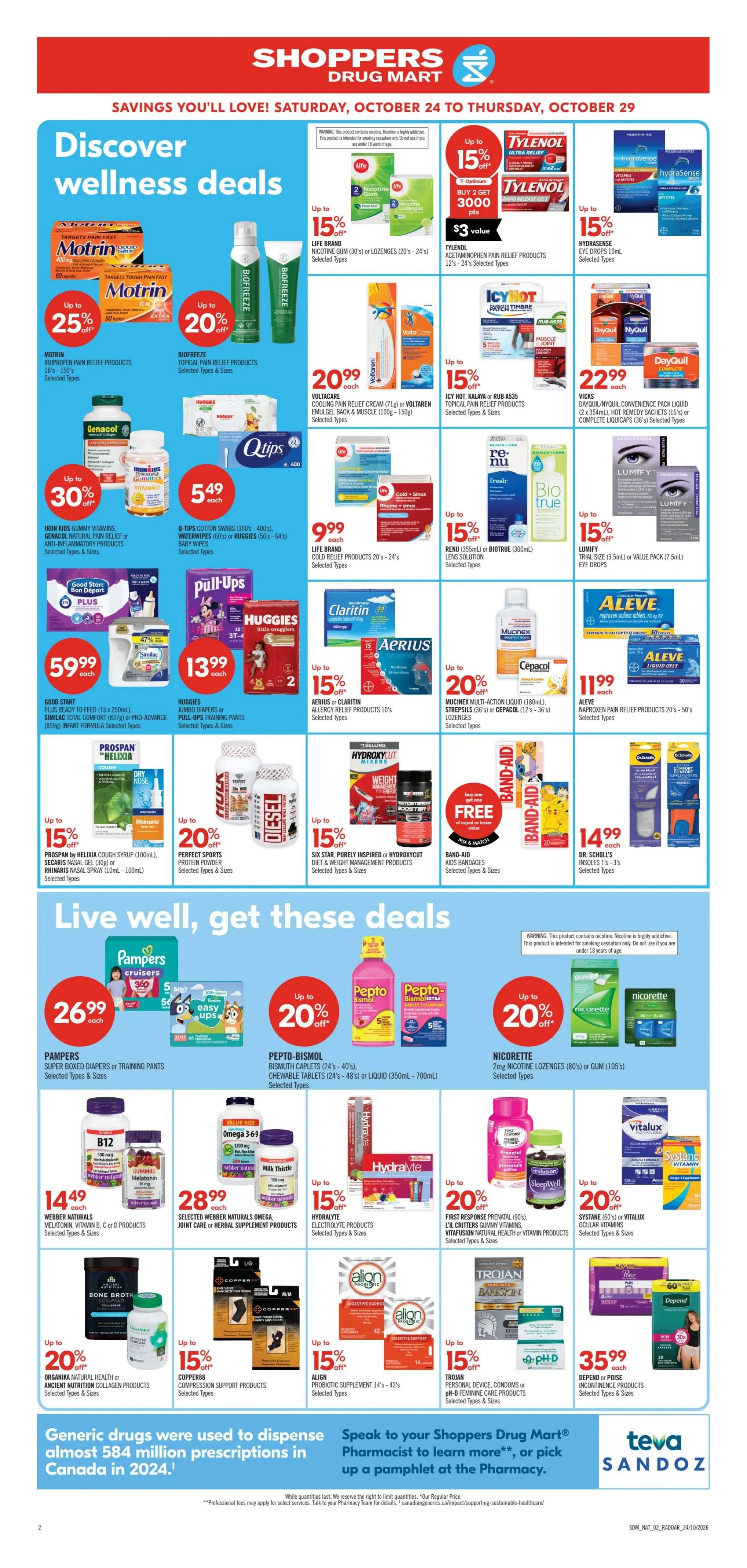 Shoppers Drug Mart (West) Flyer October 24 to 29