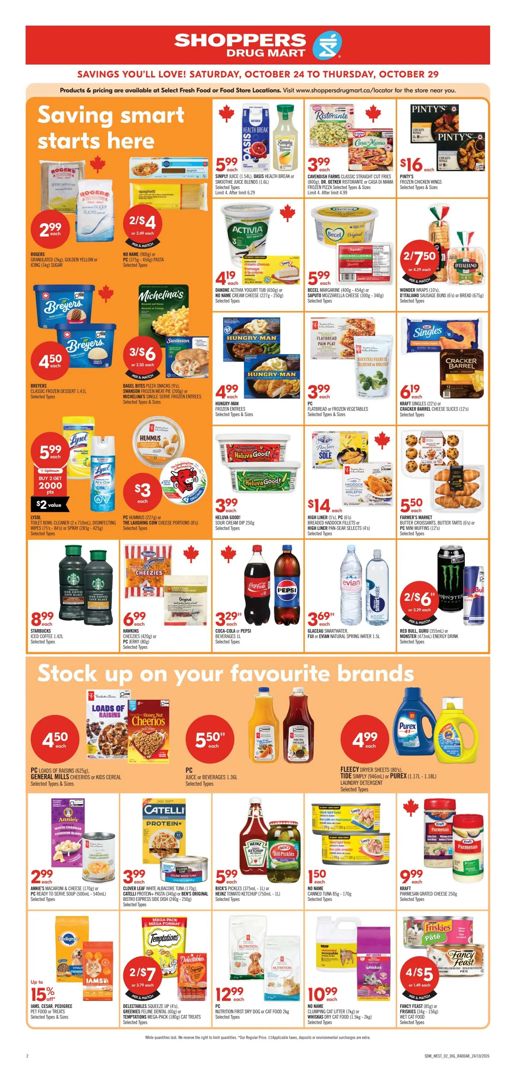 Shoppers Drug Mart (West) Flyer October 24 to 29