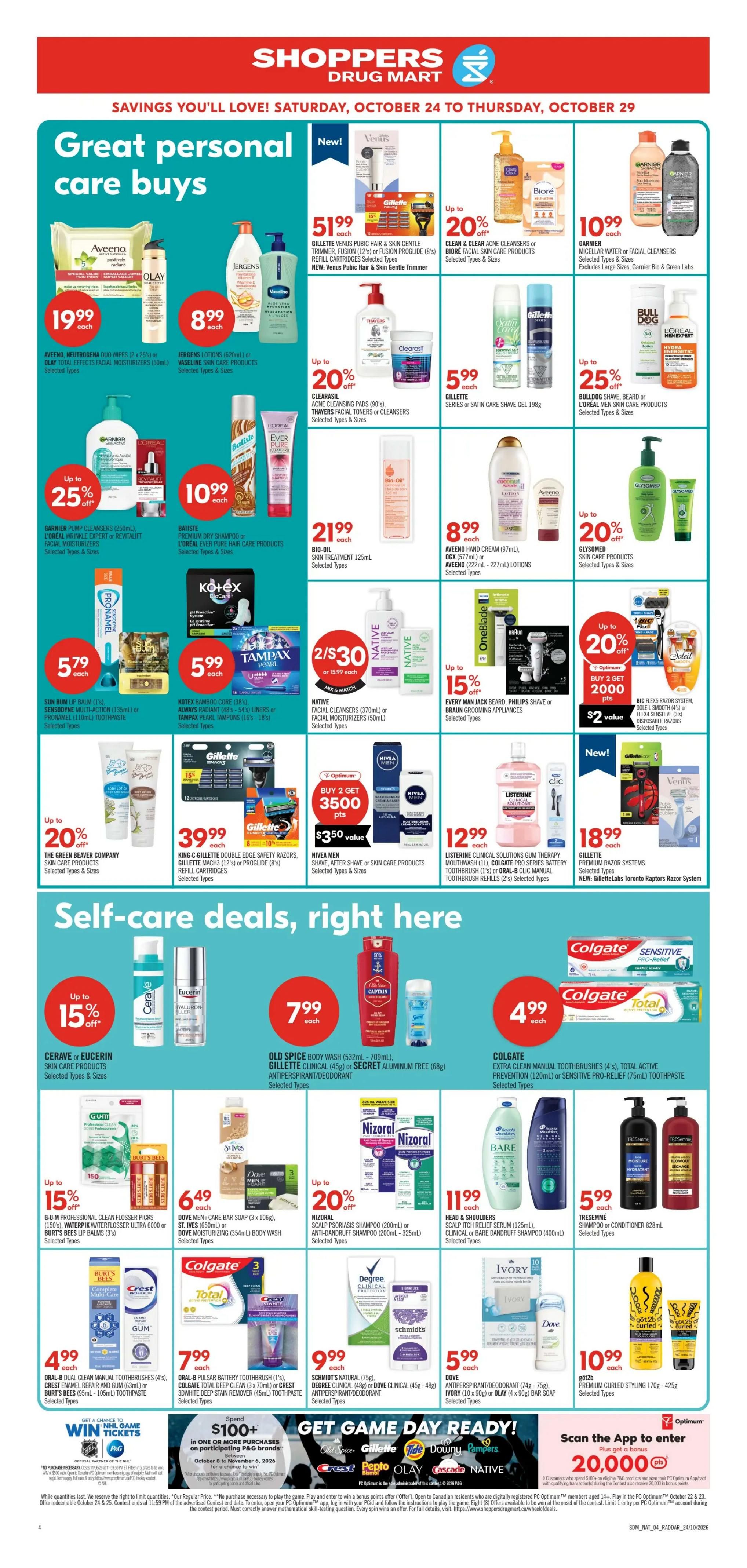 Shoppers Drug Mart (West) Flyer October 24 to 29