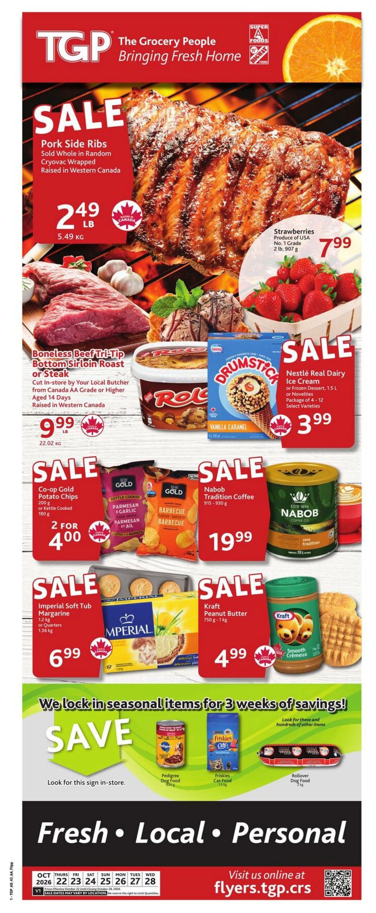TGP The Grocery People Flyer October 22 to 28
