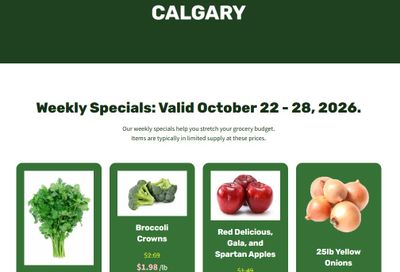 H&W Produce Flyer October 22 to 28
