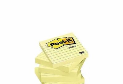 Staples: Post-it Canary Yellow Notes, 3'' x 3'', Lined, 6 Pack $2.97 (reg. $11.29)
