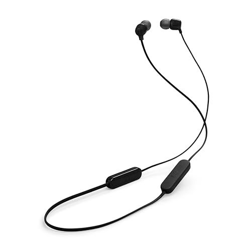 JBL Tune 135BT - Wireless in-Ear Headphones with JBL Pure Bass Sound, in-line Microphone with Remote for Hands-Free Calls, 25-Hour Battery - Black JBL Tune 135BT - Wireless in-Ear Headphones with JBL Pure Bass Sound, in-line Microphone with Remote for Hands-Free Calls, 25-Hour Battery - Black