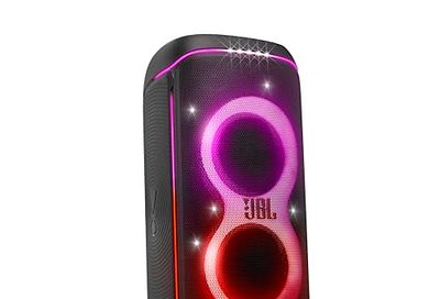 JBL PartyBox 720 - Loudest Battery-Powered Party Speaker with Superior Pro Sound and a Futuristic lightshow, Up to 15 Hours Playtime & IPX4 Splash Proof (Black)