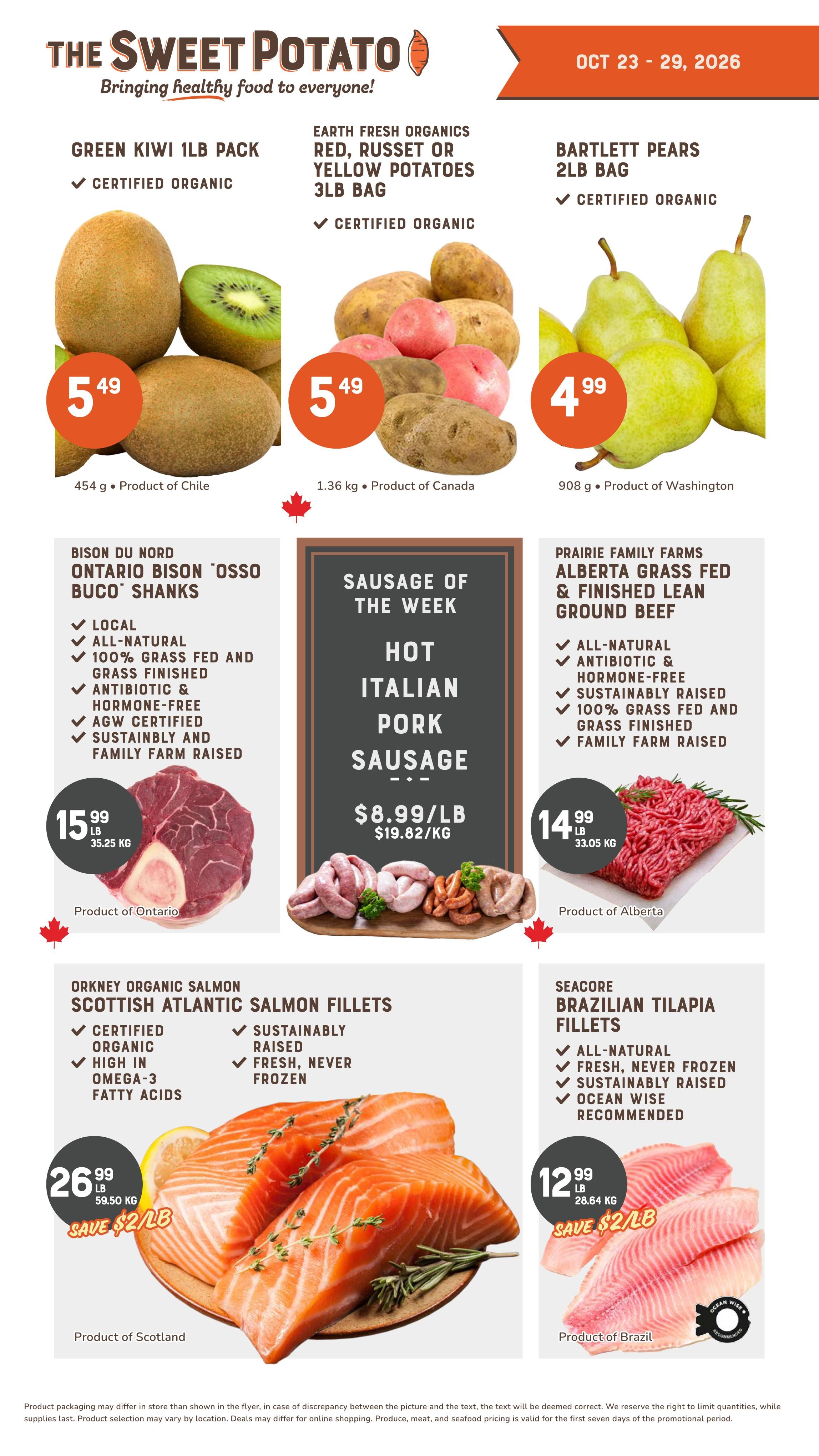 The Sweet Potato Flyer October 23 to 29