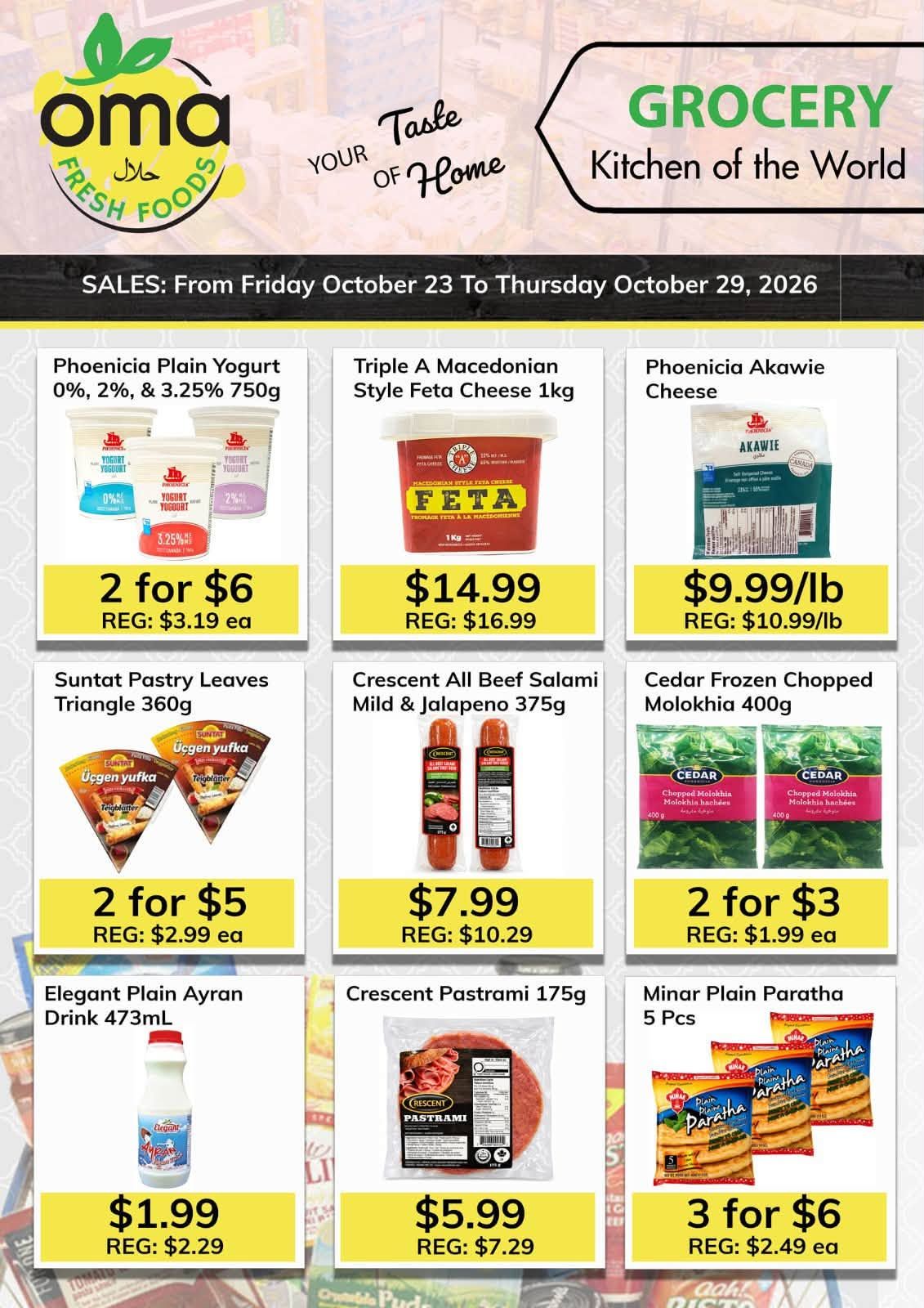 Oma Fresh Foods Flyer October 23 to 29