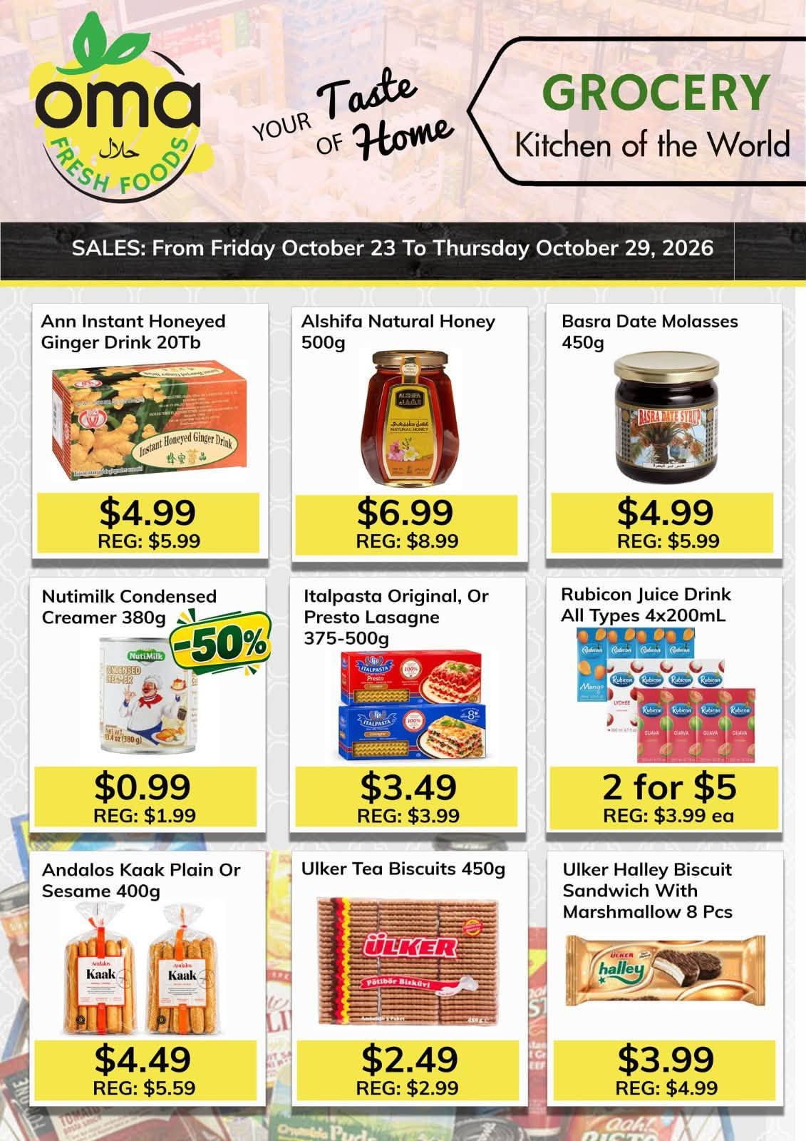 Oma Fresh Foods Flyer October 23 to 29