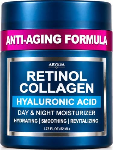 Face Moisturizer Retinol Cream - Anti-Aging Wrinkle Cream with Collagen | Hyaluronic Acid Neck Firming, Hydration & Smooth Skin - Fast Absorbing Day & Night Facial Cream Moisturizer for Women & Men Face Moisturizer Retinol Cream - Anti-Aging Wrinkle Cream with Collagen | Hyaluronic Acid Neck Firming, Hydration & Smooth Skin - Fast Absorbing Day & Night Facial Cream Moisturizer for Women & Men