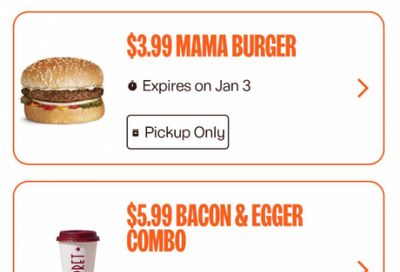 A&W Canada New App Offers: $3.99 Mama Burger + More