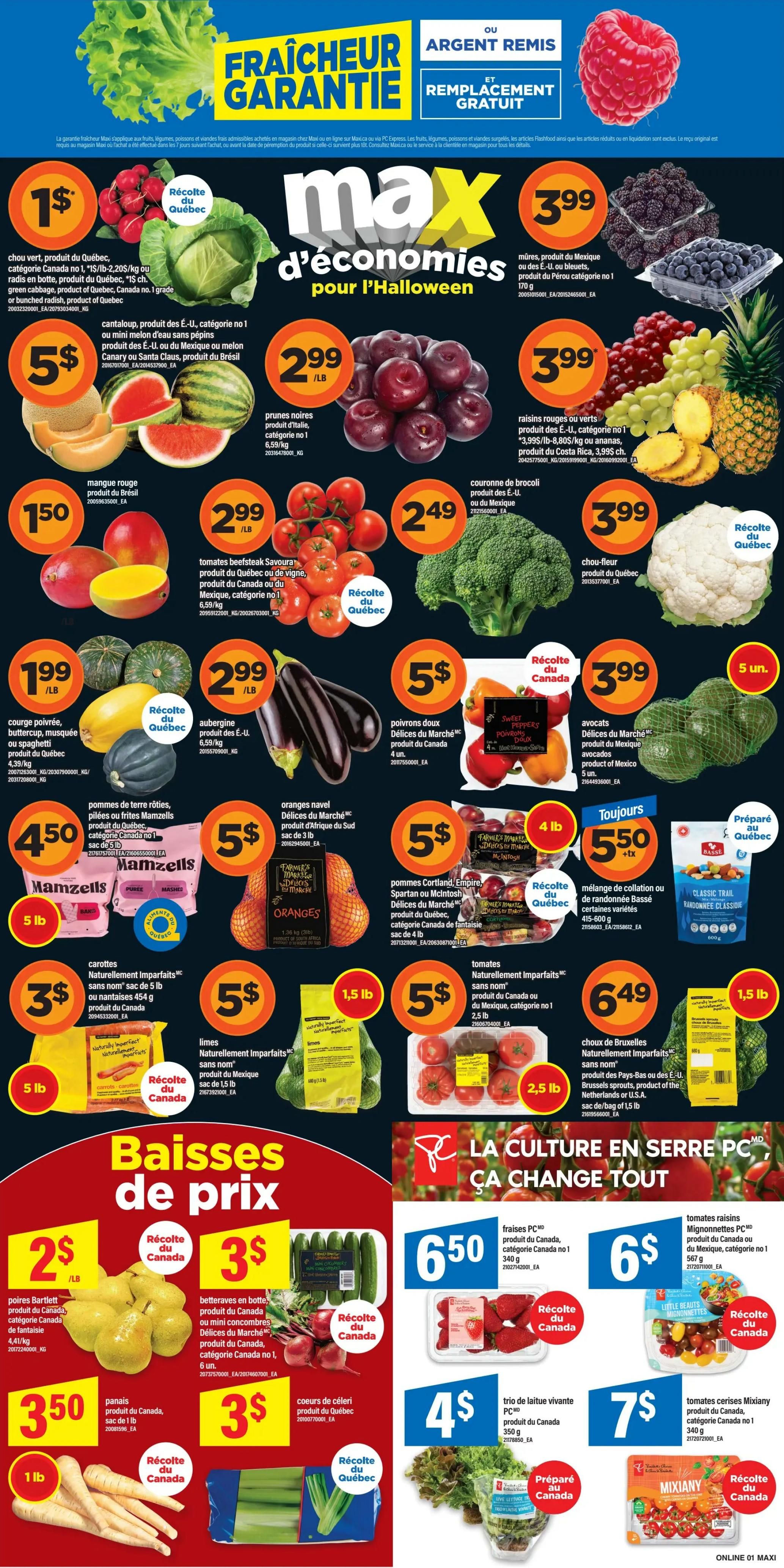 Maxi Flyer October 29 to November 4