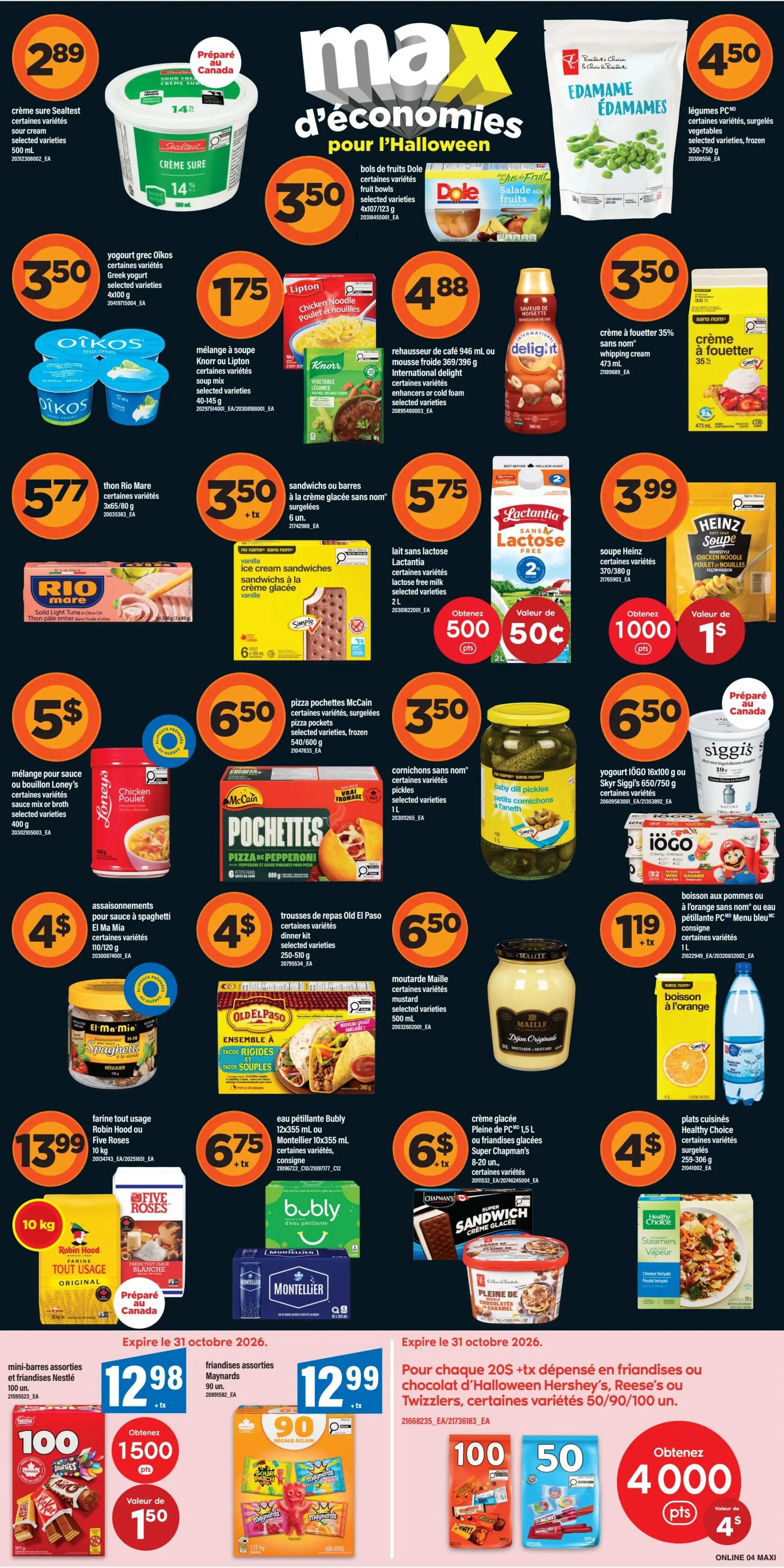 Maxi Flyer October 29 to November 4