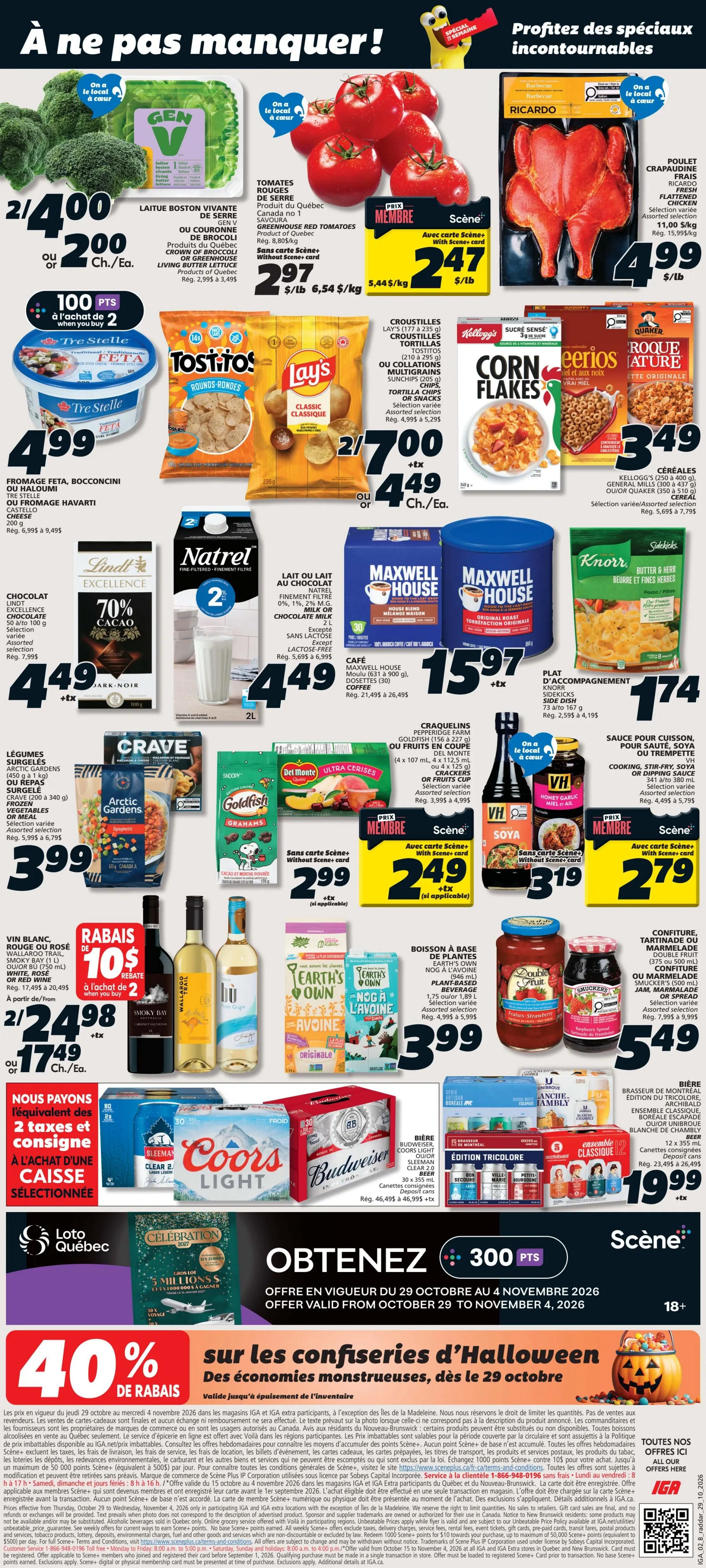IGA (QC) Flyer October 29 to November 4