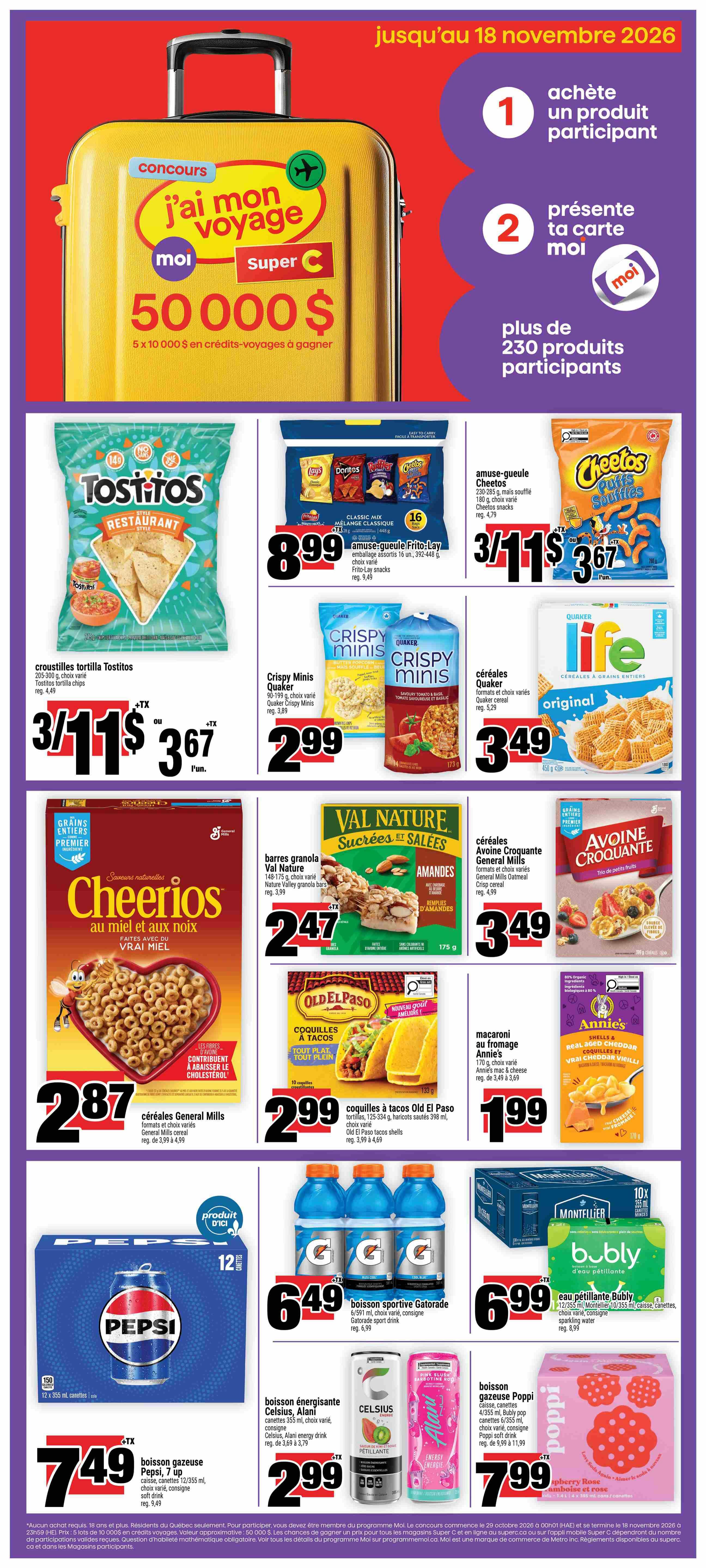 Super C Flyer October 29 to November 4