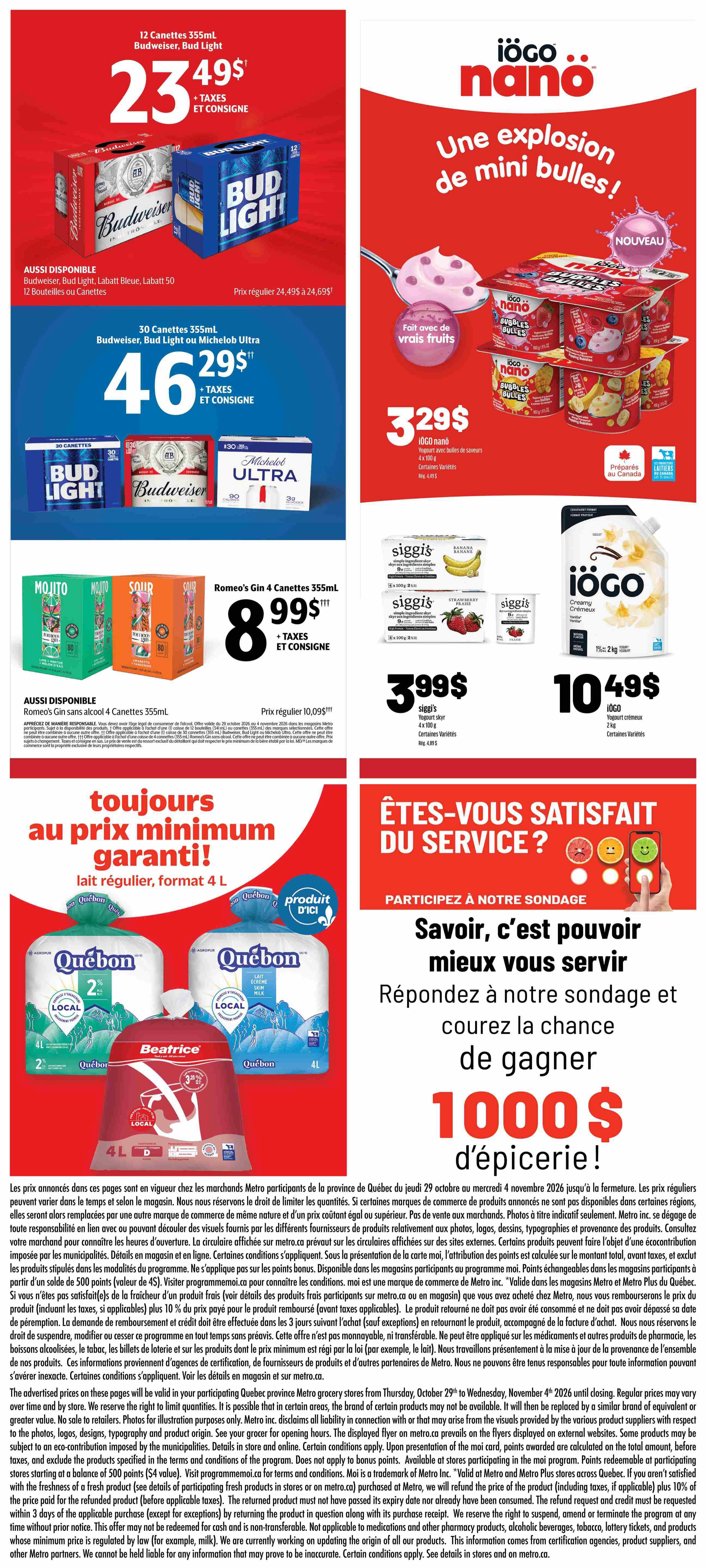 Metro (QC) Flyer October 29 to November 4