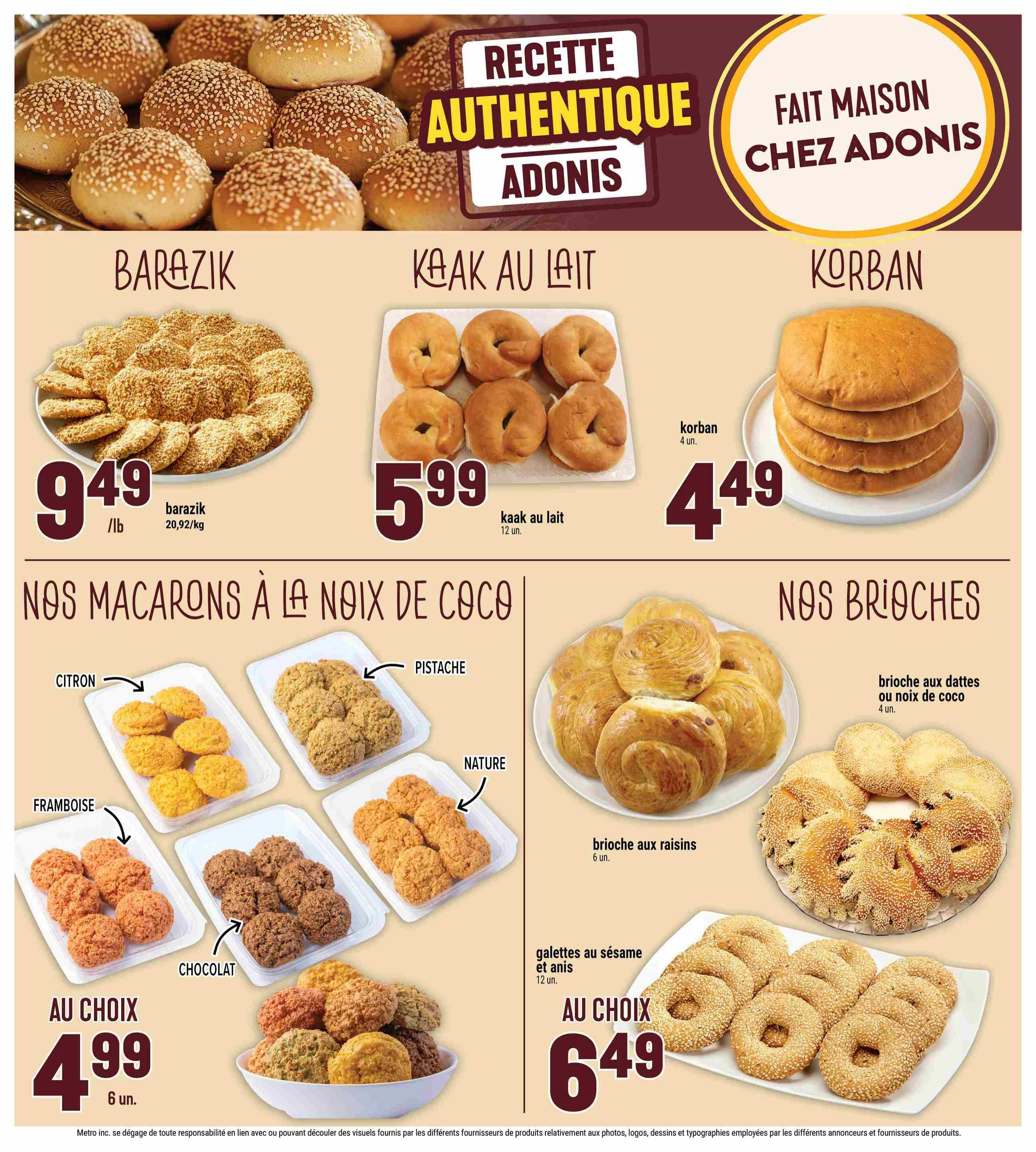 Adonis (QC) Flyer October 29 to November 4