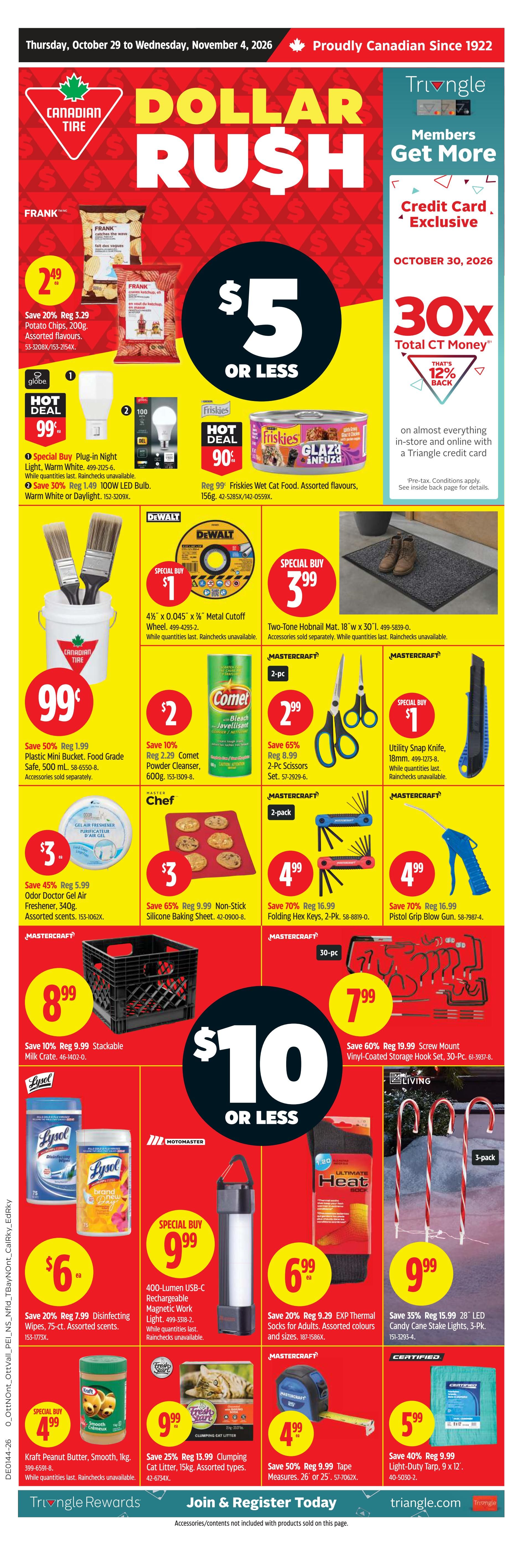 Canadian Tire (Atlantic) Flyer October 29 to November 4