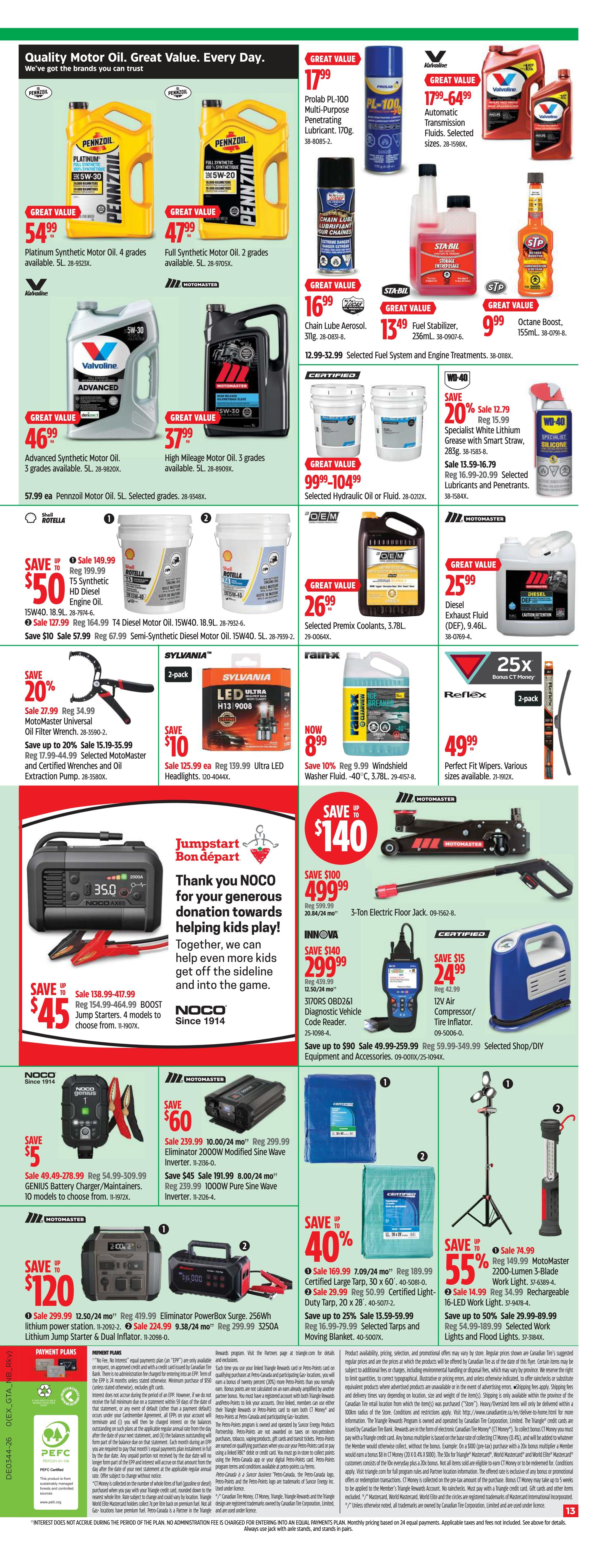 Canadian Tire (Atlantic) Flyer October 29 to November 4