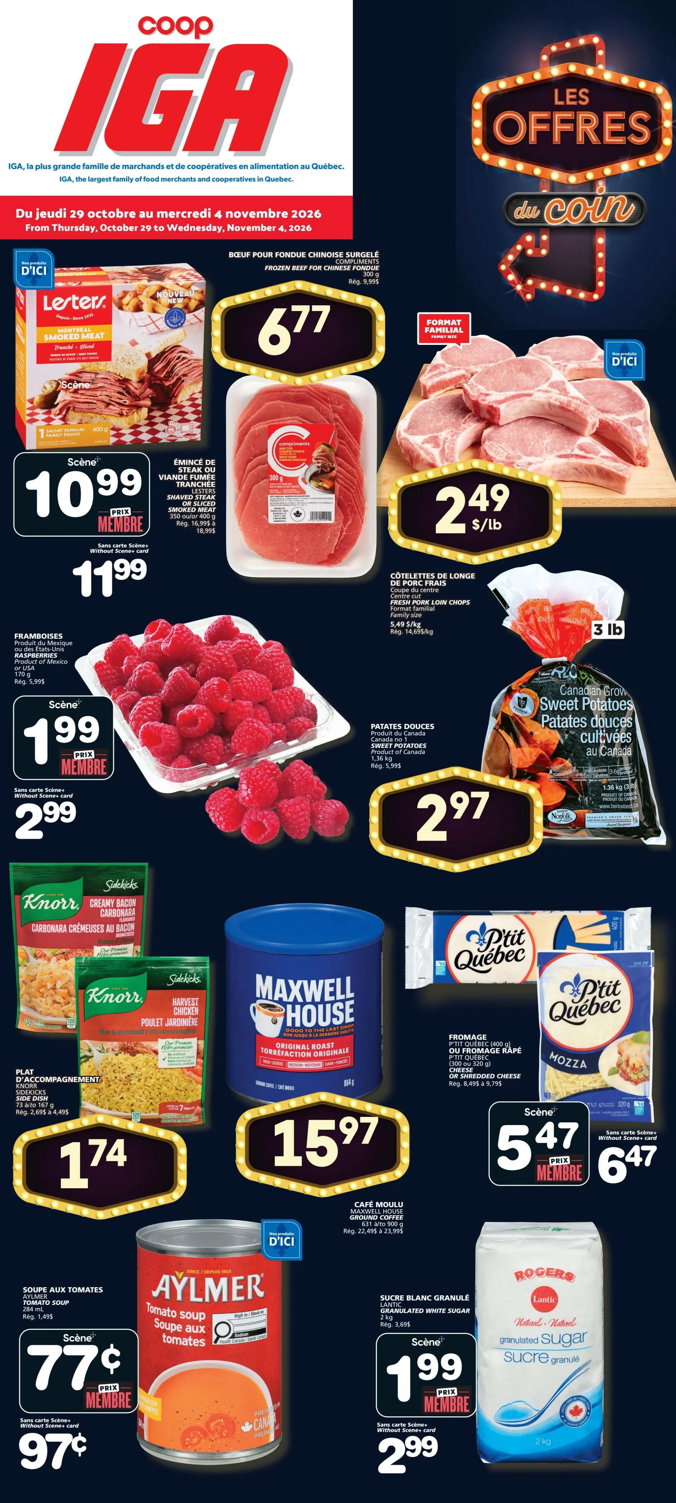 Coop IGA (QC) Flyer October 29 to November 4
