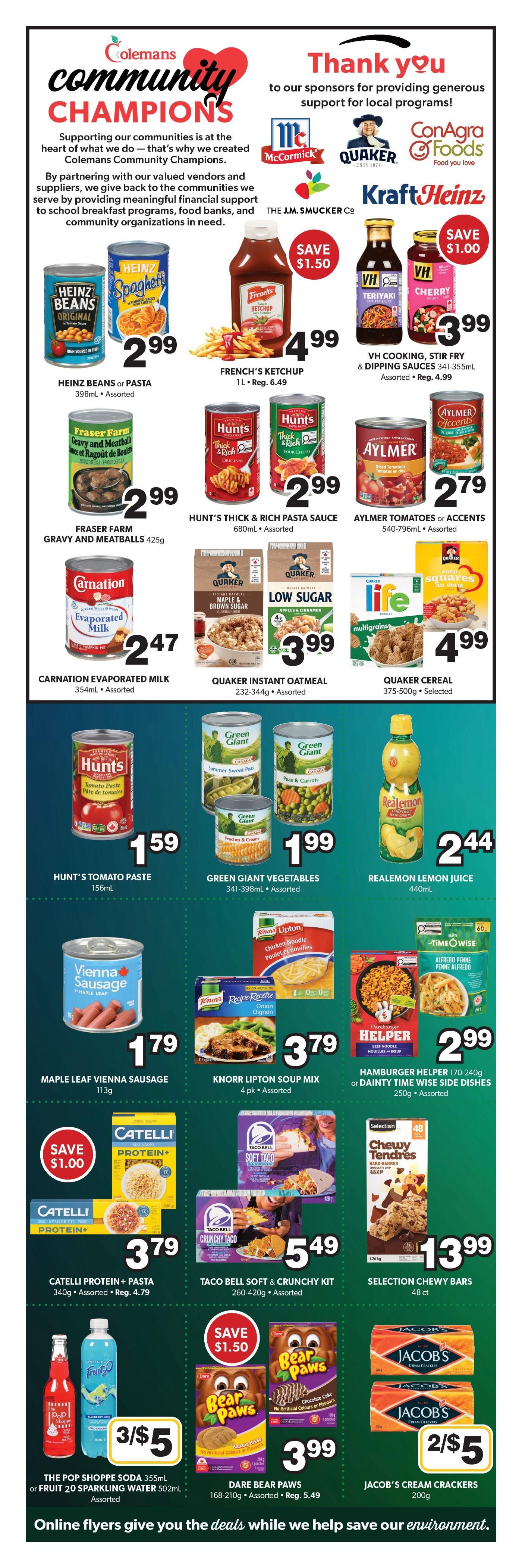 Coleman's Flyer October 29 to November 4