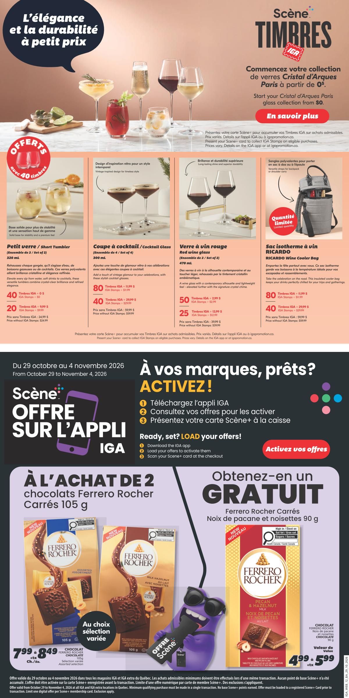 IGA (NB) Flyer October 29 to November 4