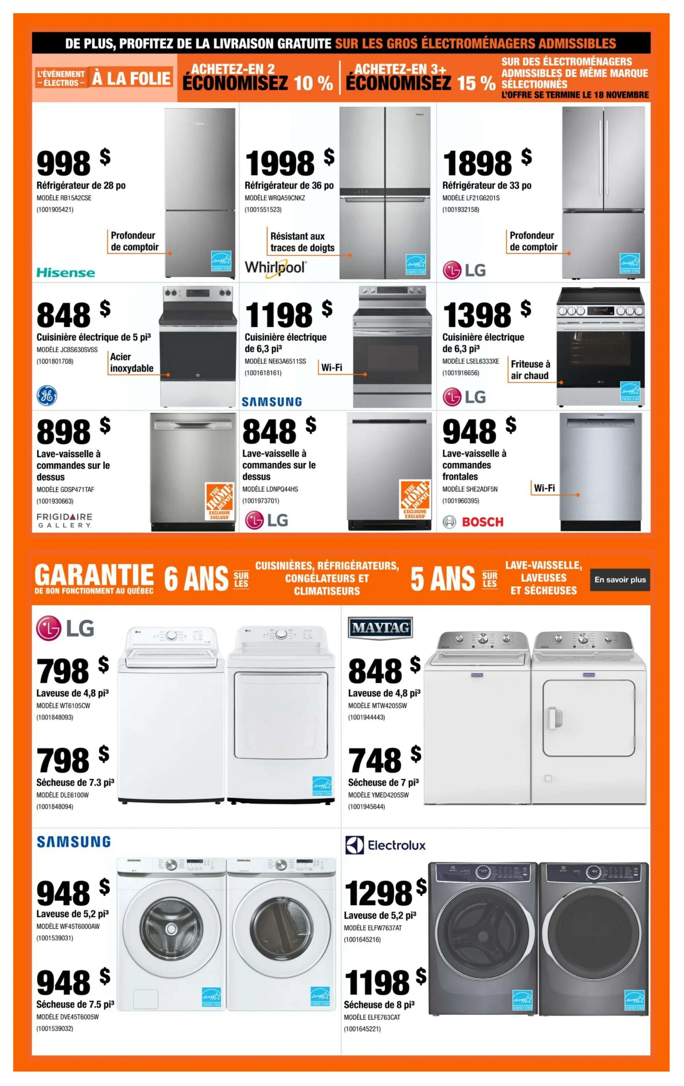 Home Depot (QC) Flyer October 29 to November 11