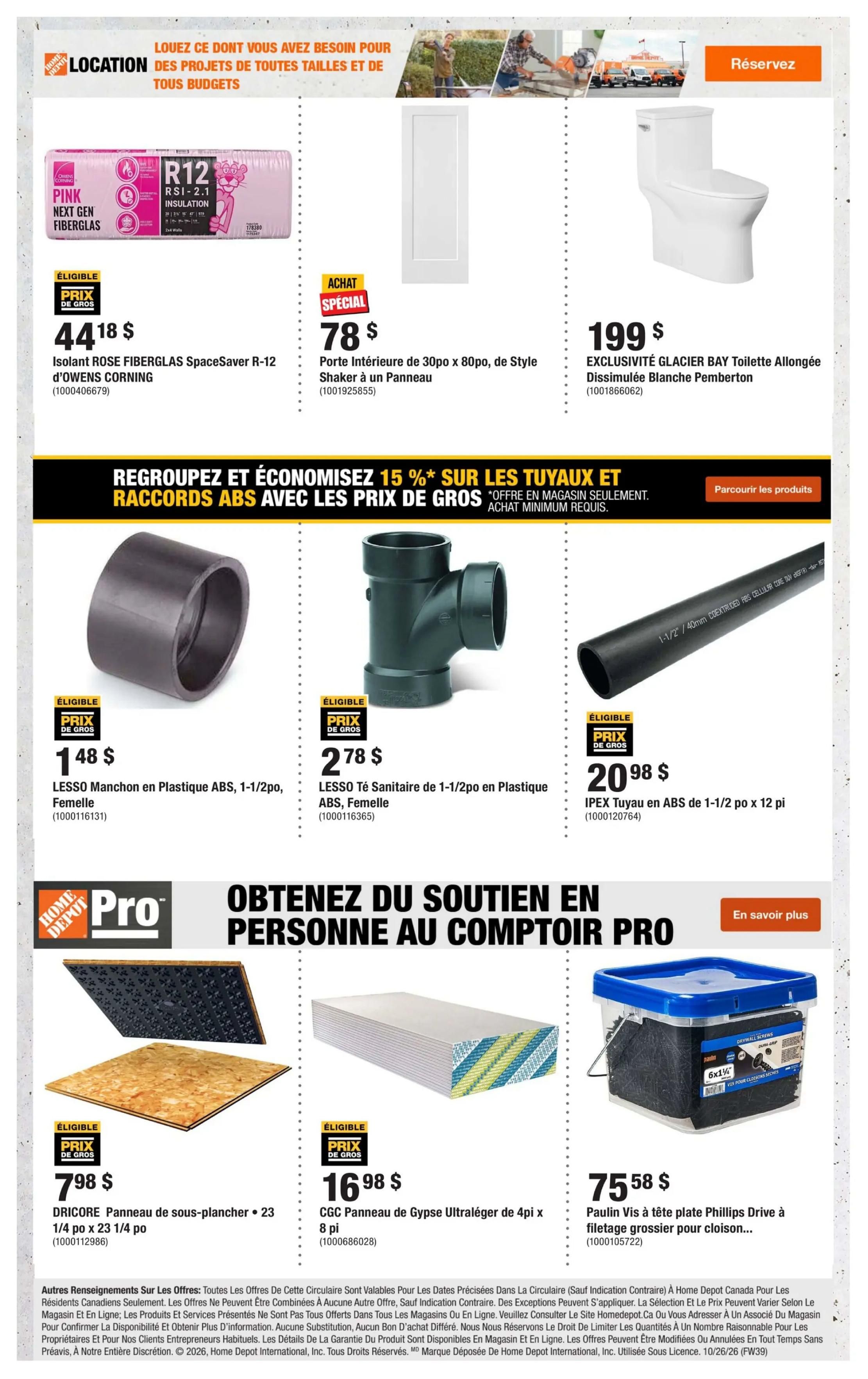 Home Depot (QC) Flyer October 29 to November 11
