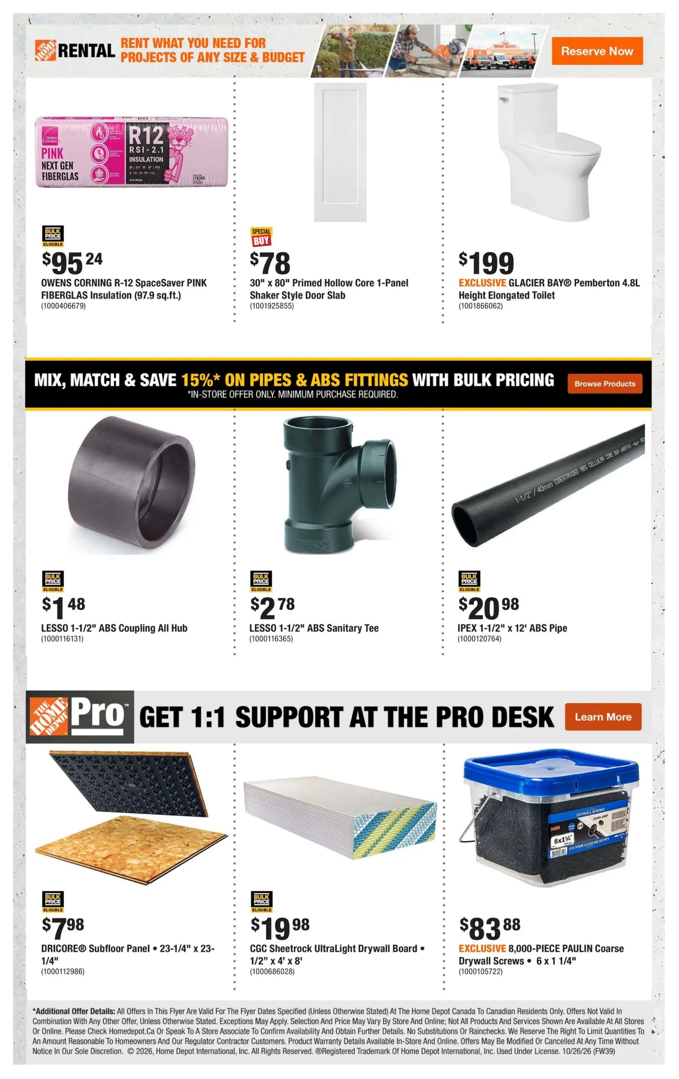 Home Depot (BC) Flyer October 29 to November 11