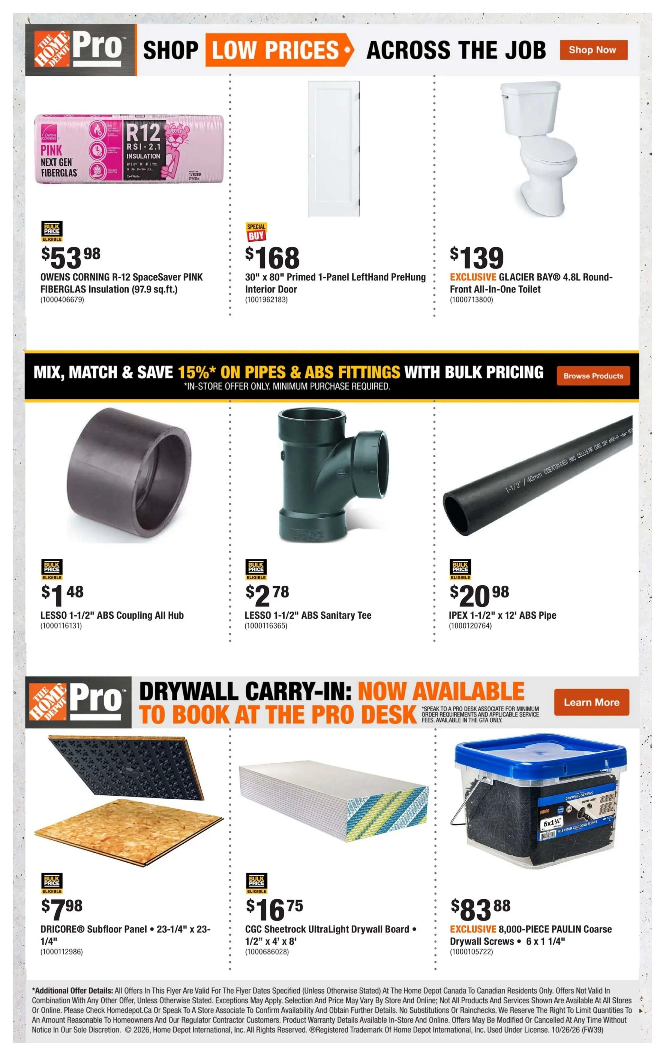 Home Depot (ON) Flyer October 29 to November 11