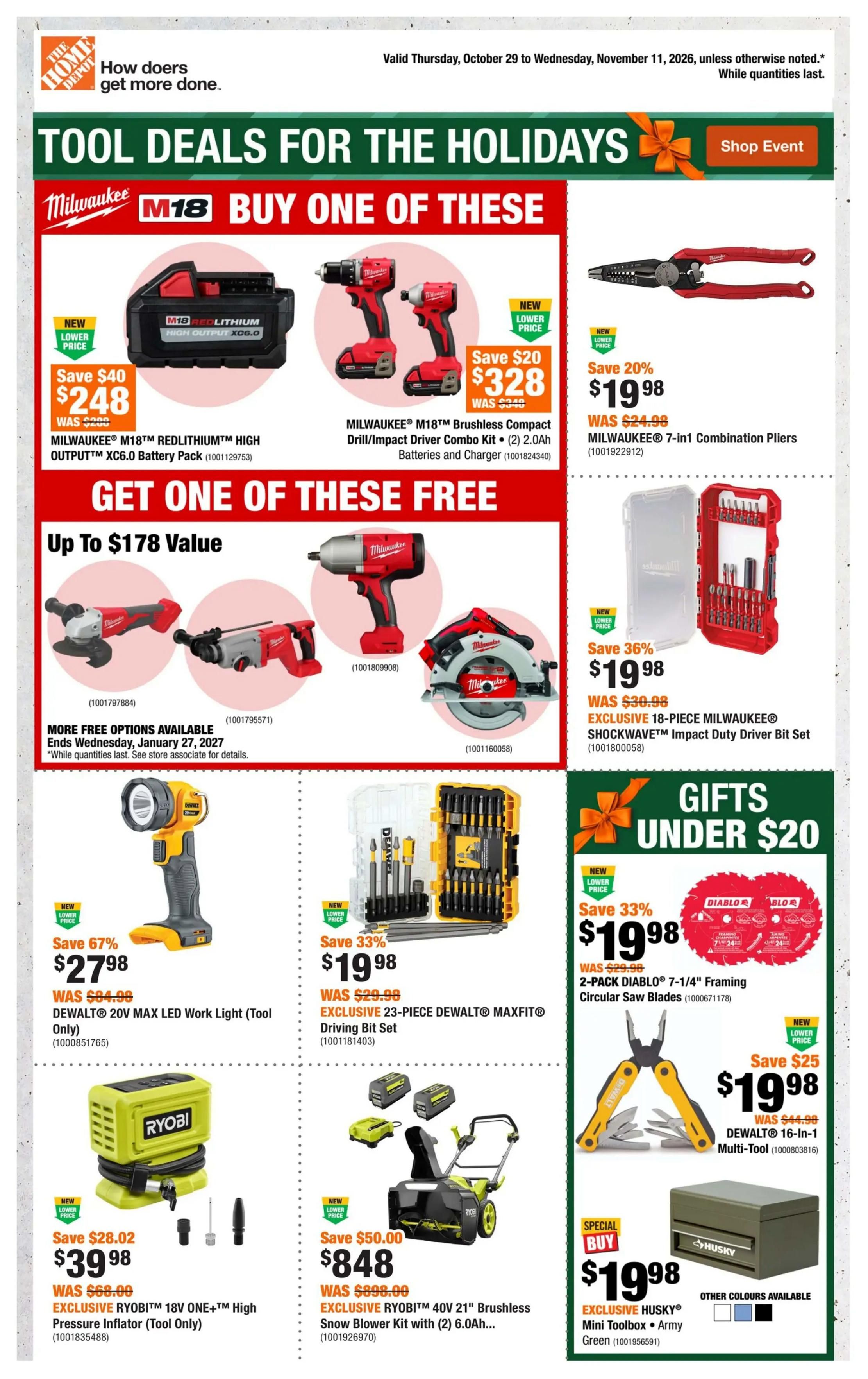 Home Depot (Atlantic) Flyer October 29 to November 11