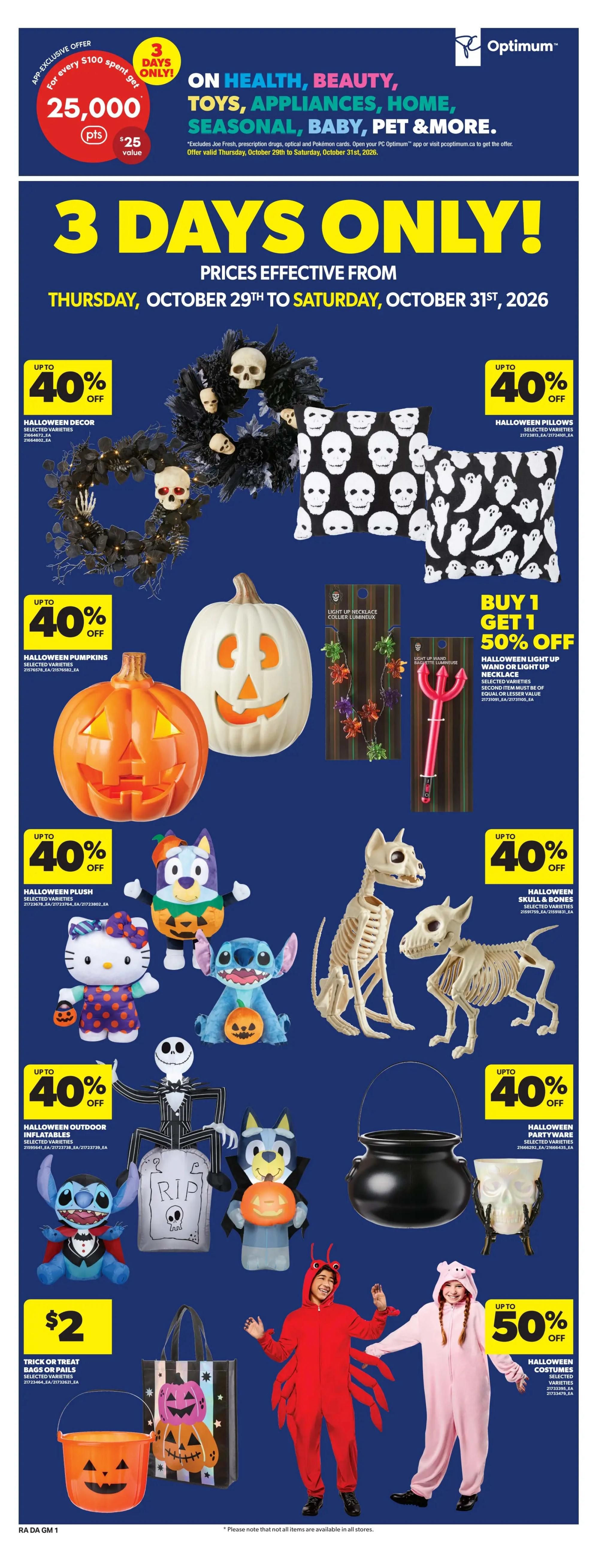 Dominion Flyer October 29 to November 4