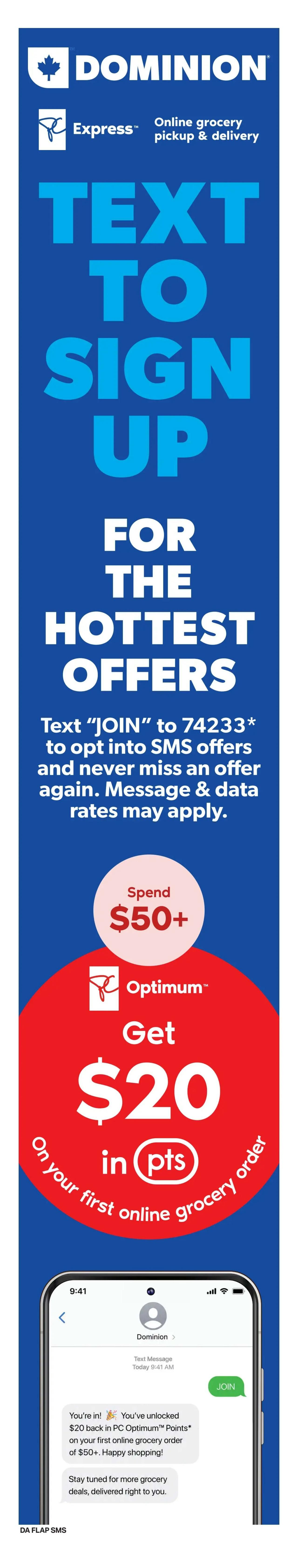 Dominion Flyer October 29 to November 4