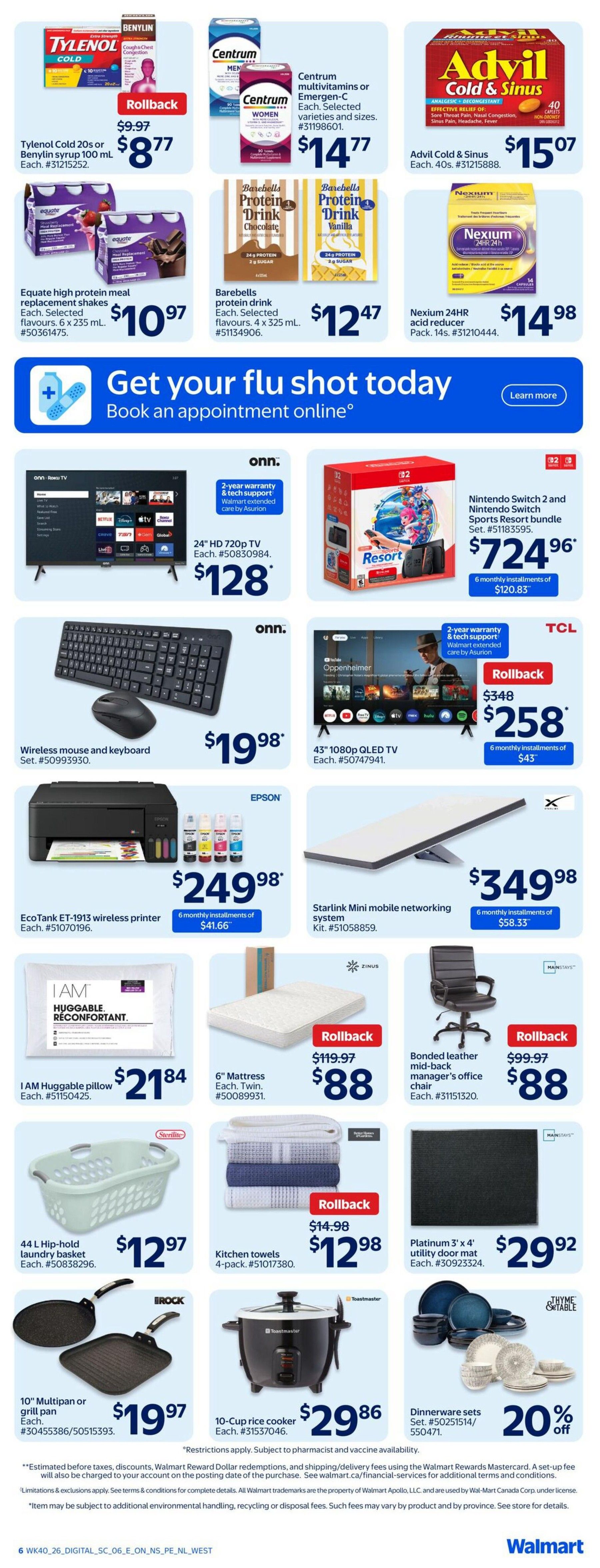 Walmart (Atlantic) Flyer October 29 to November 4