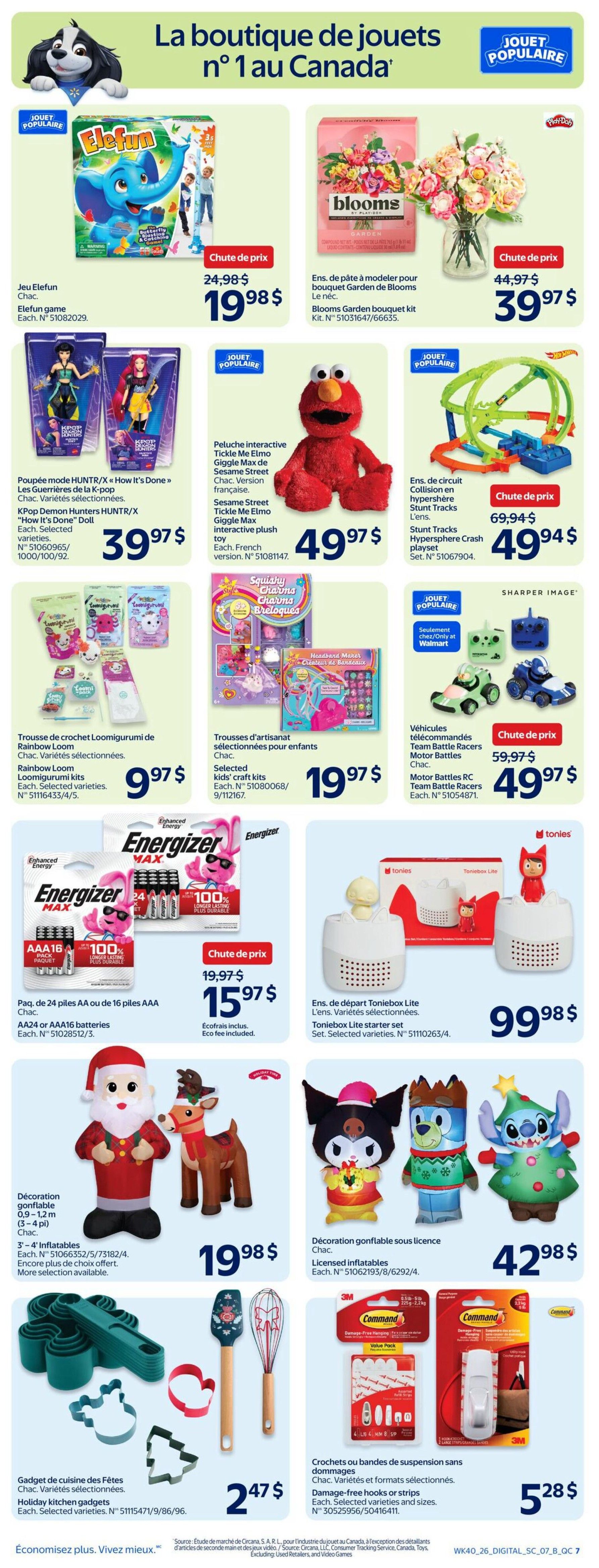 Walmart (QC) Flyer October 29 to November 4