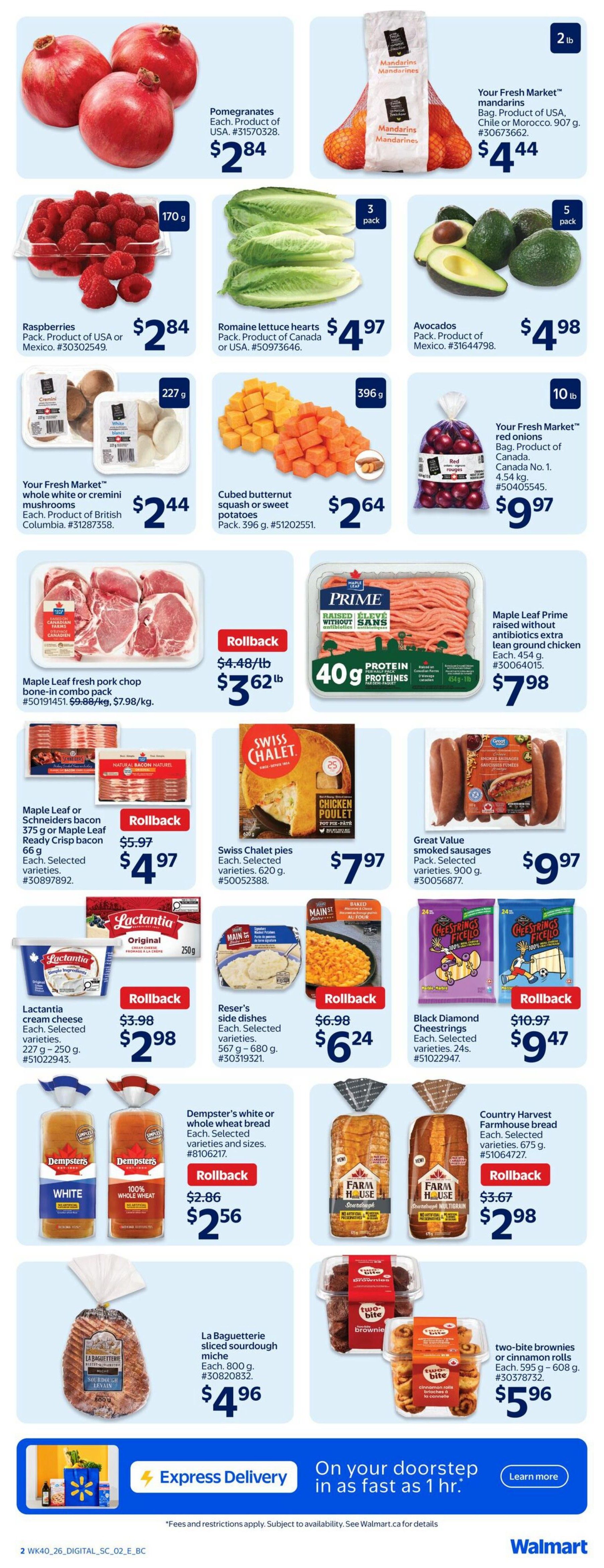 Walmart (West) Flyer October 29 to November 4